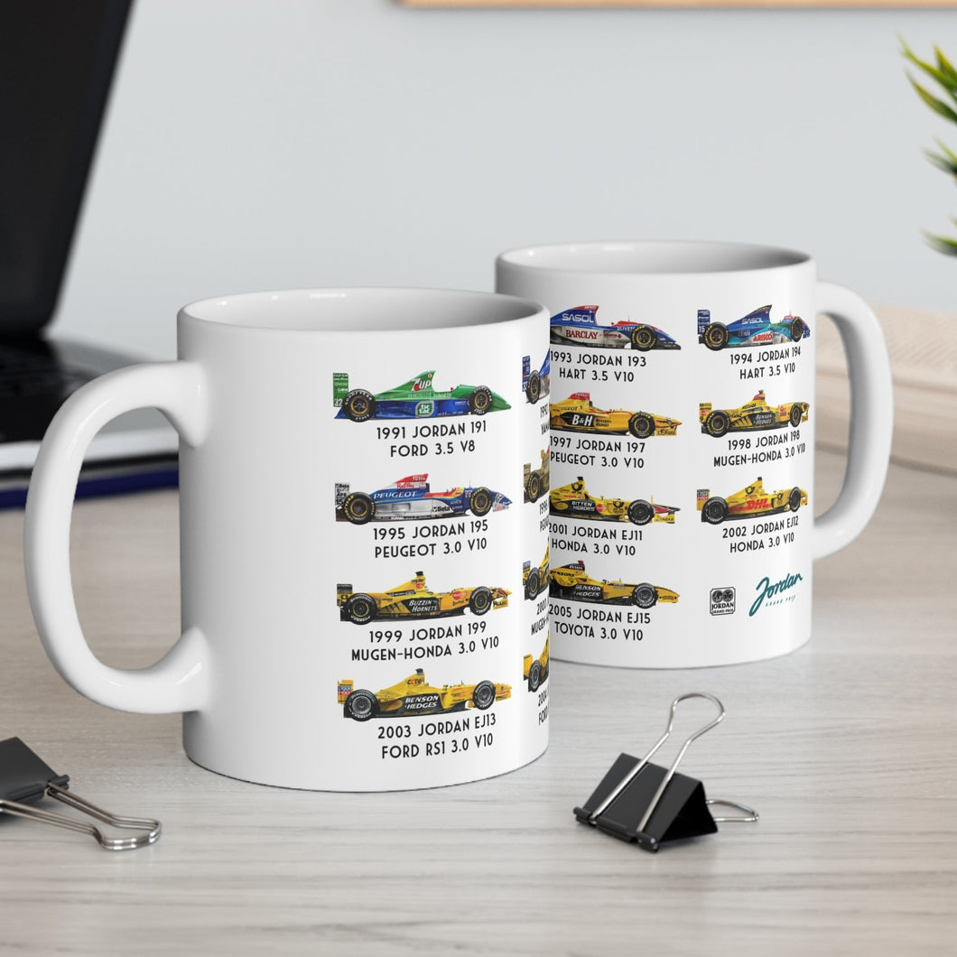Jordan Grand Prix F1 Formula 1 Coffee Mug