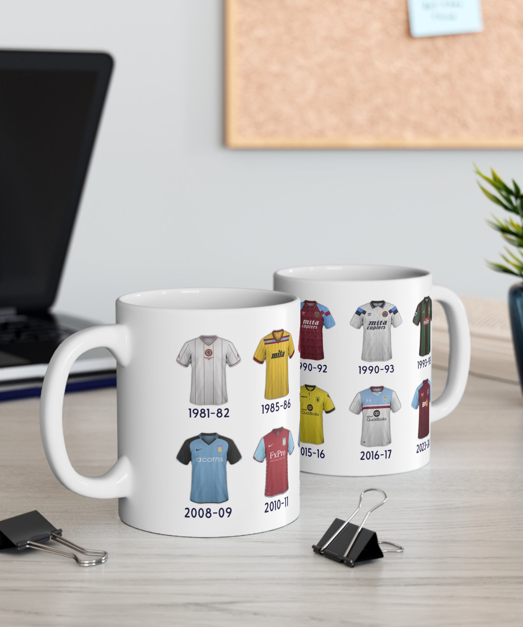 Aston Villa Football Kits Coffee Mug
