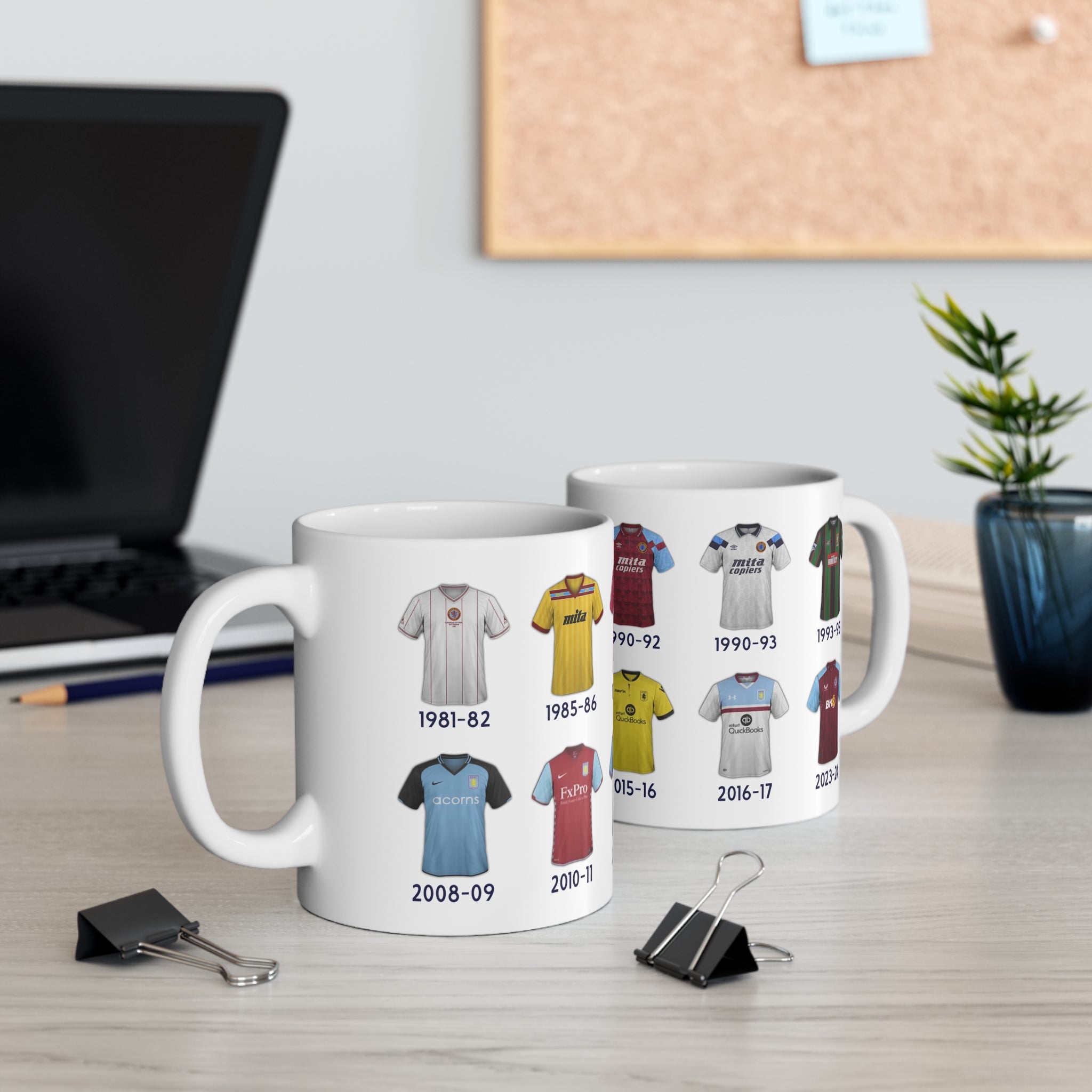 Aston Villa Football Kits Coffee Mug