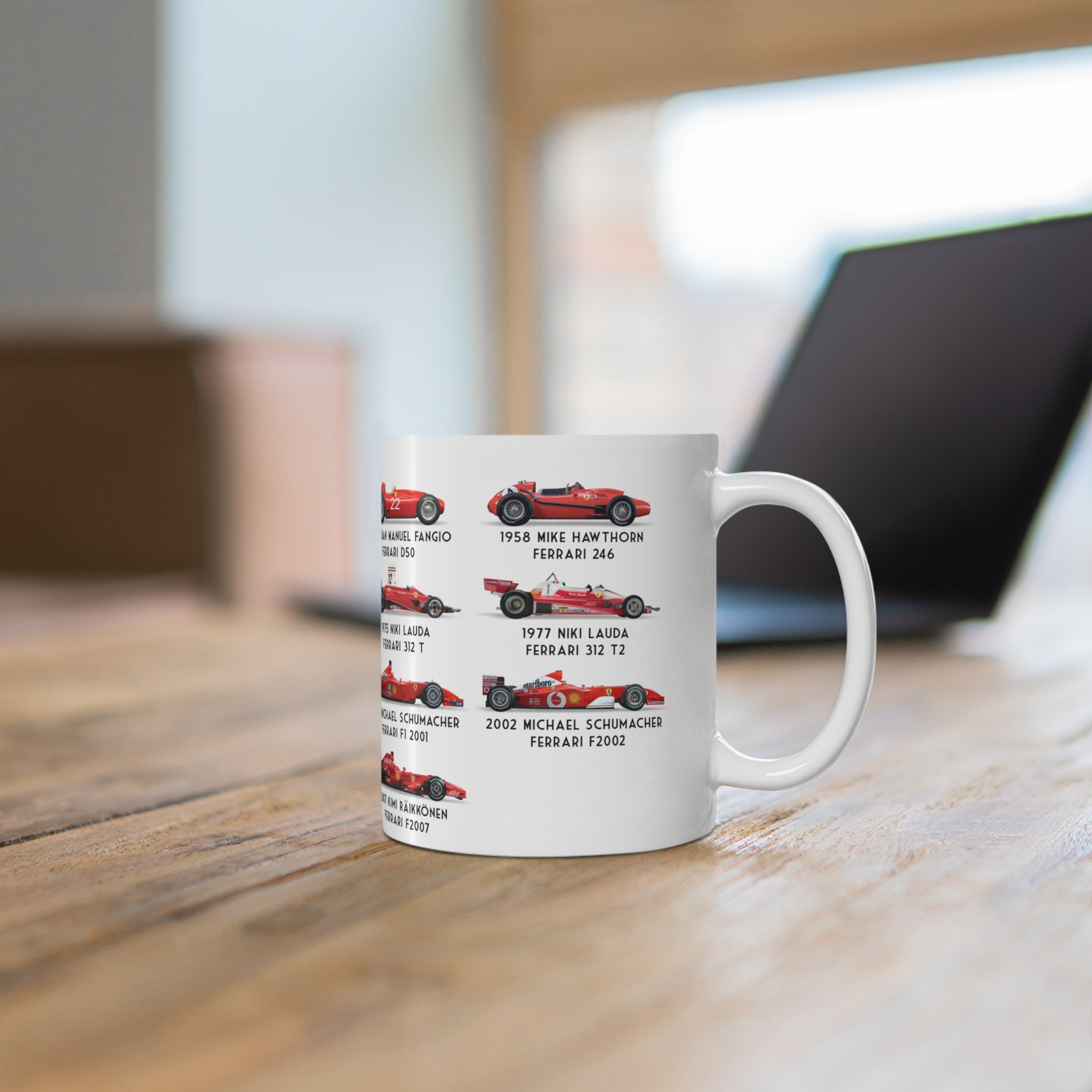 Ferrari F1 Retro Champions Coffee Mug