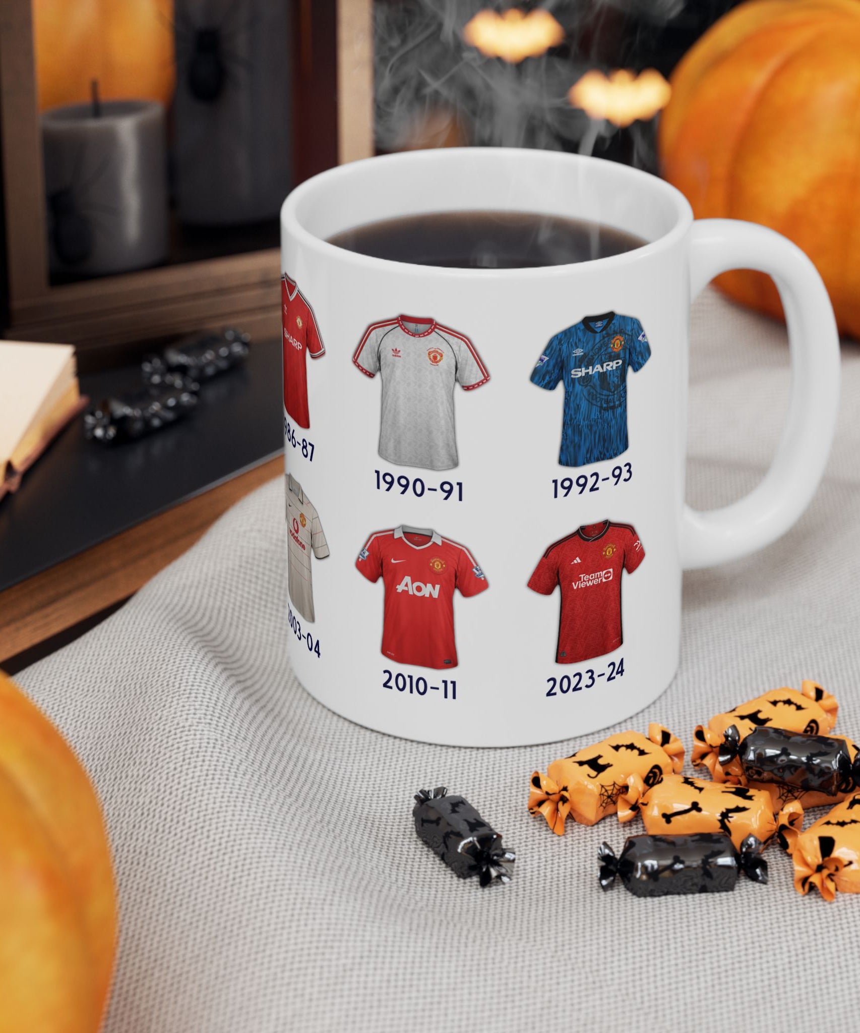Man Utd Football Kits Coffee Mug