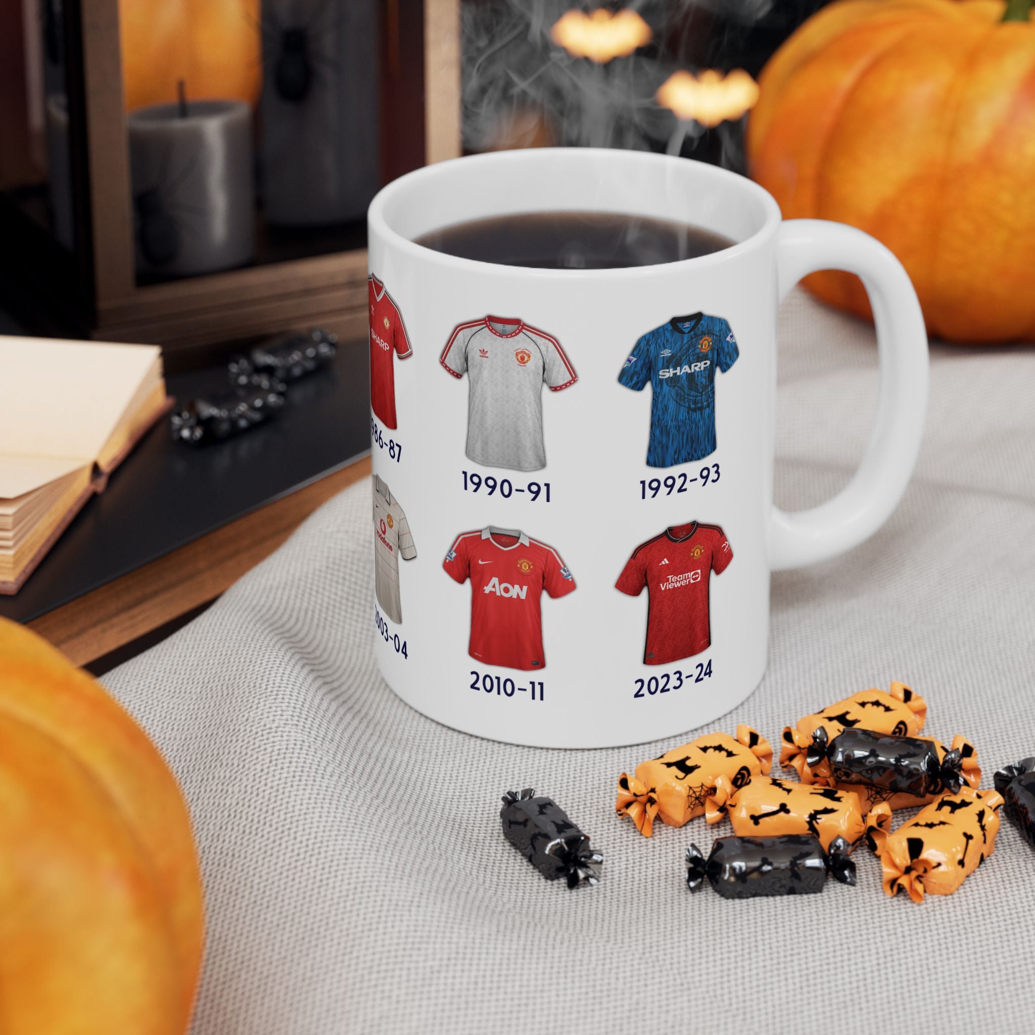 Man Utd Football Kits Coffee Mug