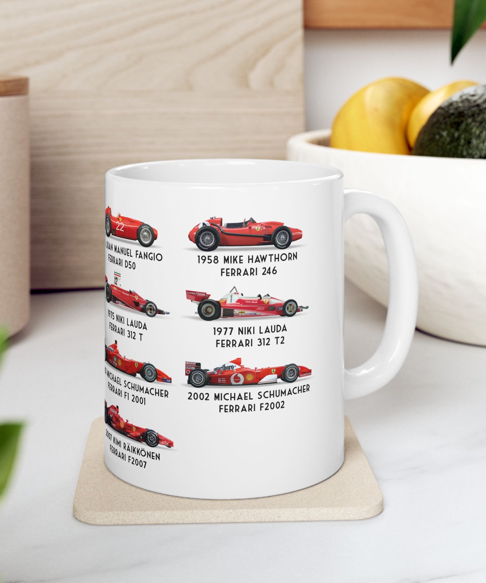 Ferrari F1 Retro Champions Coffee Mug