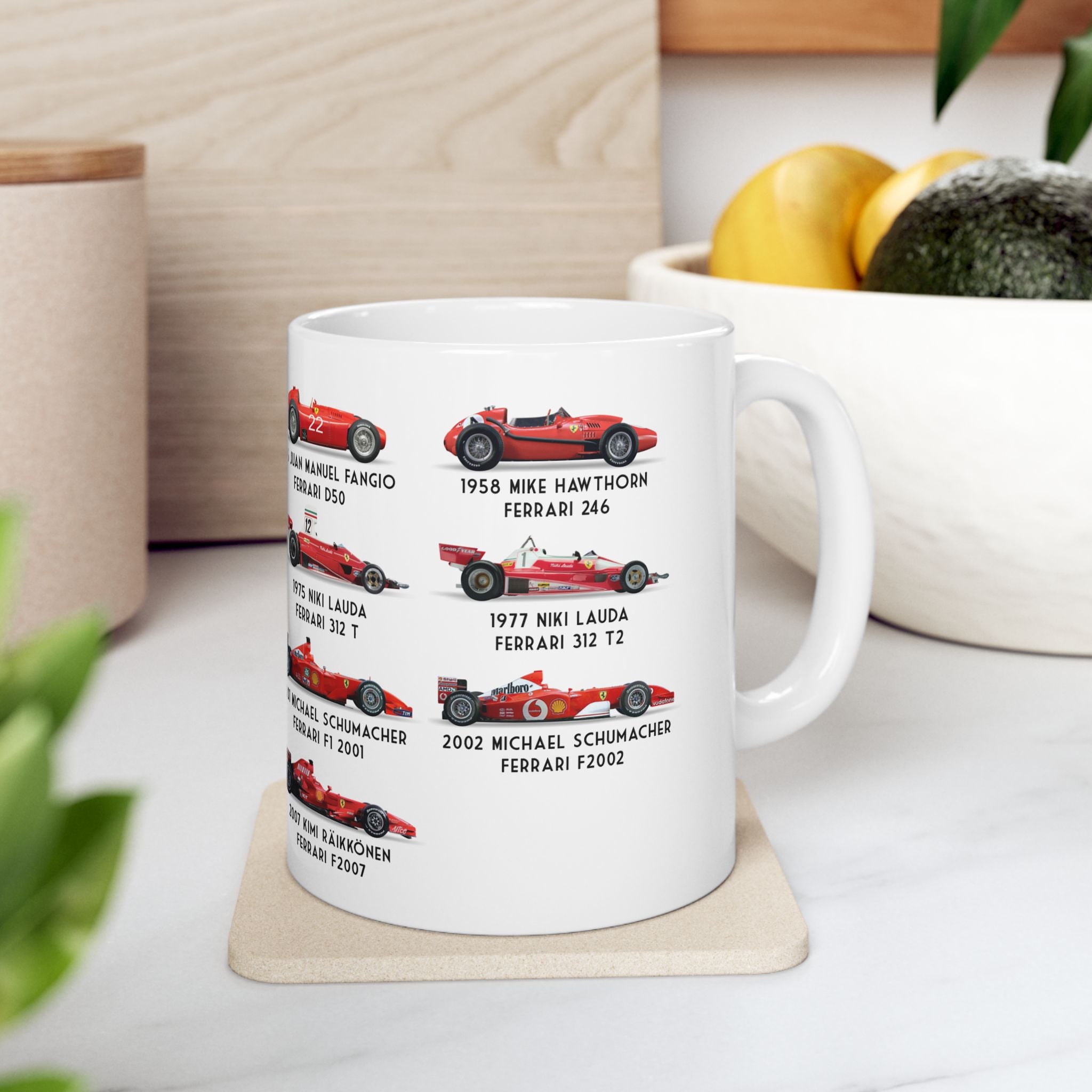 Ferrari F1 Retro Champions Coffee Mug