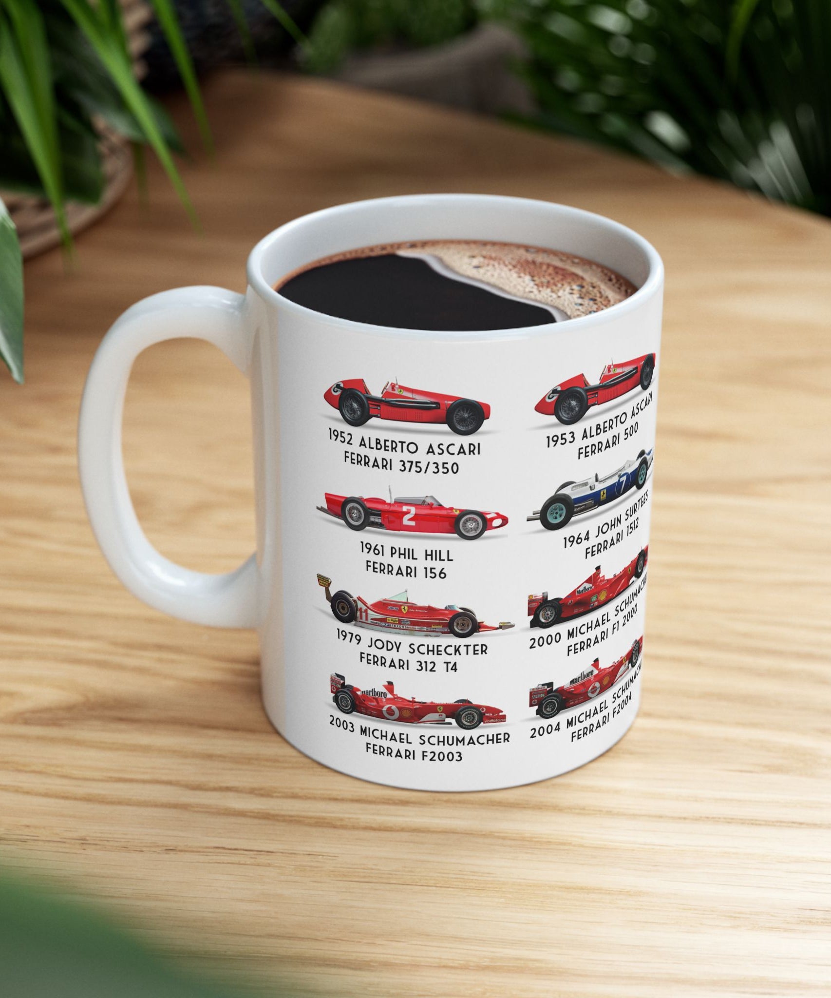 Ferrari F1 Retro Champions Coffee Mug
