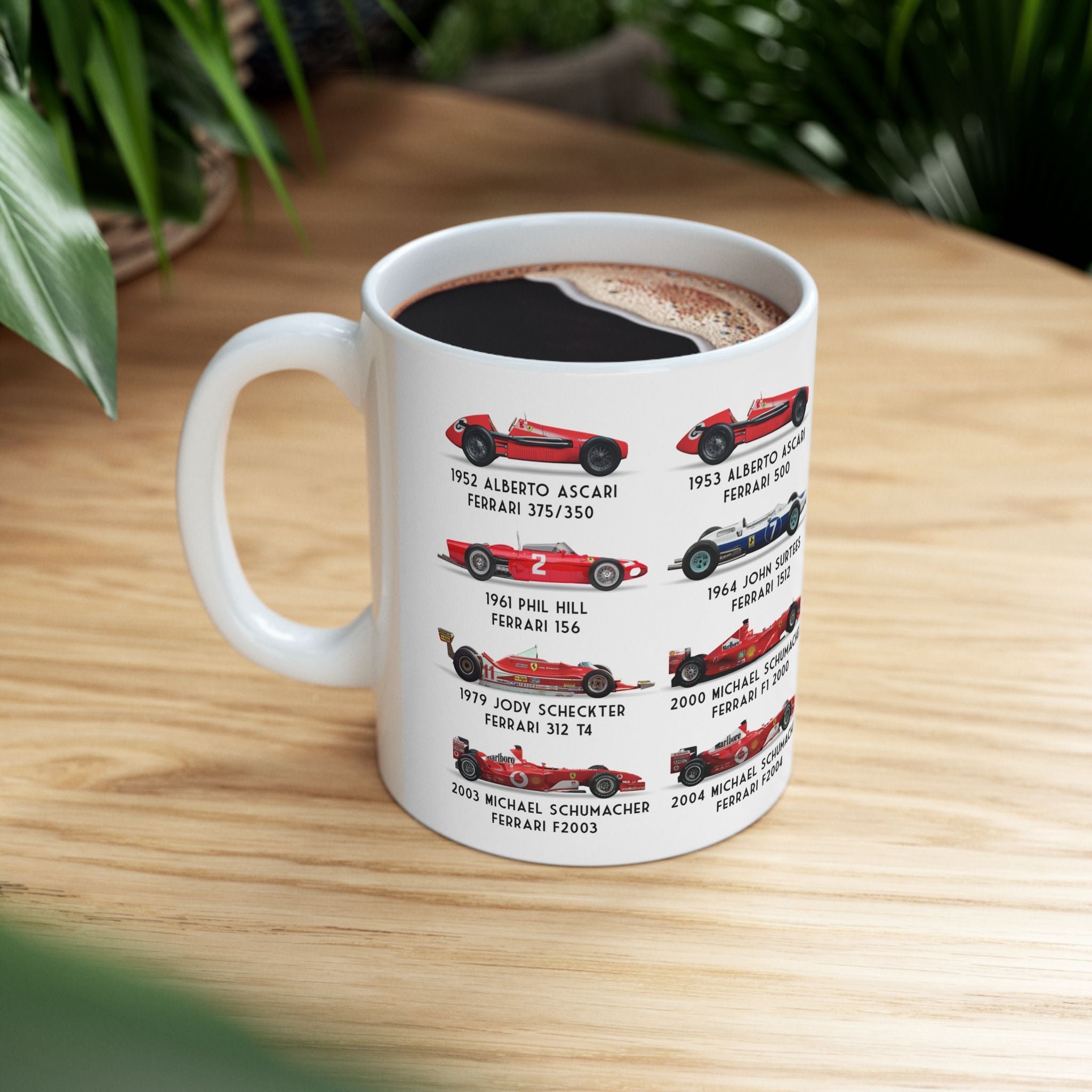 Ferrari F1 Retro Champions Coffee Mug