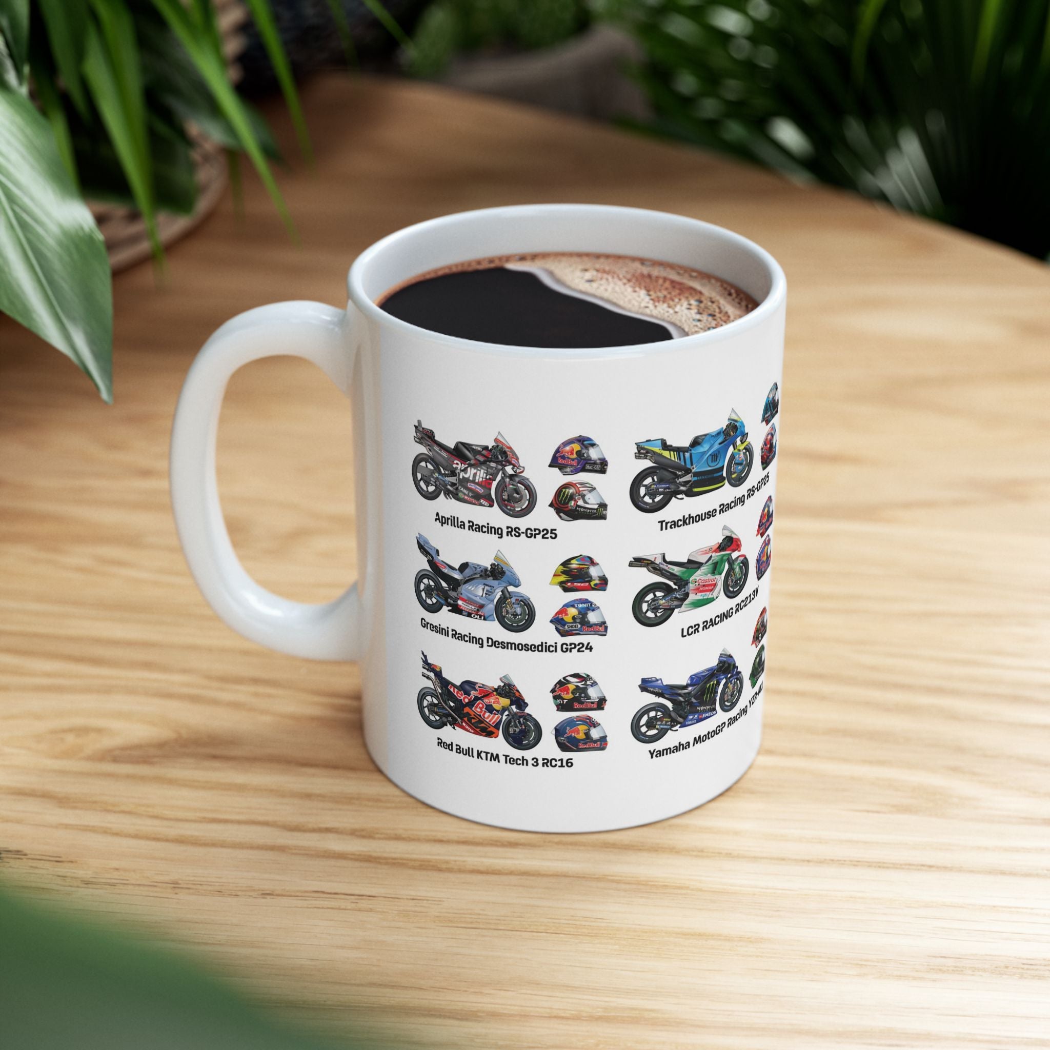 MotoGP 2025 Rider & Bike Helmet Mug