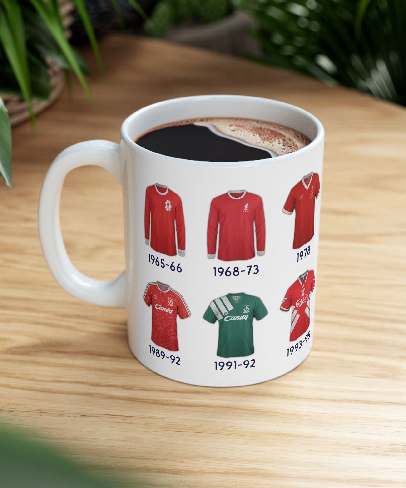 Retro Liverpool Football shirt Coffee Mug