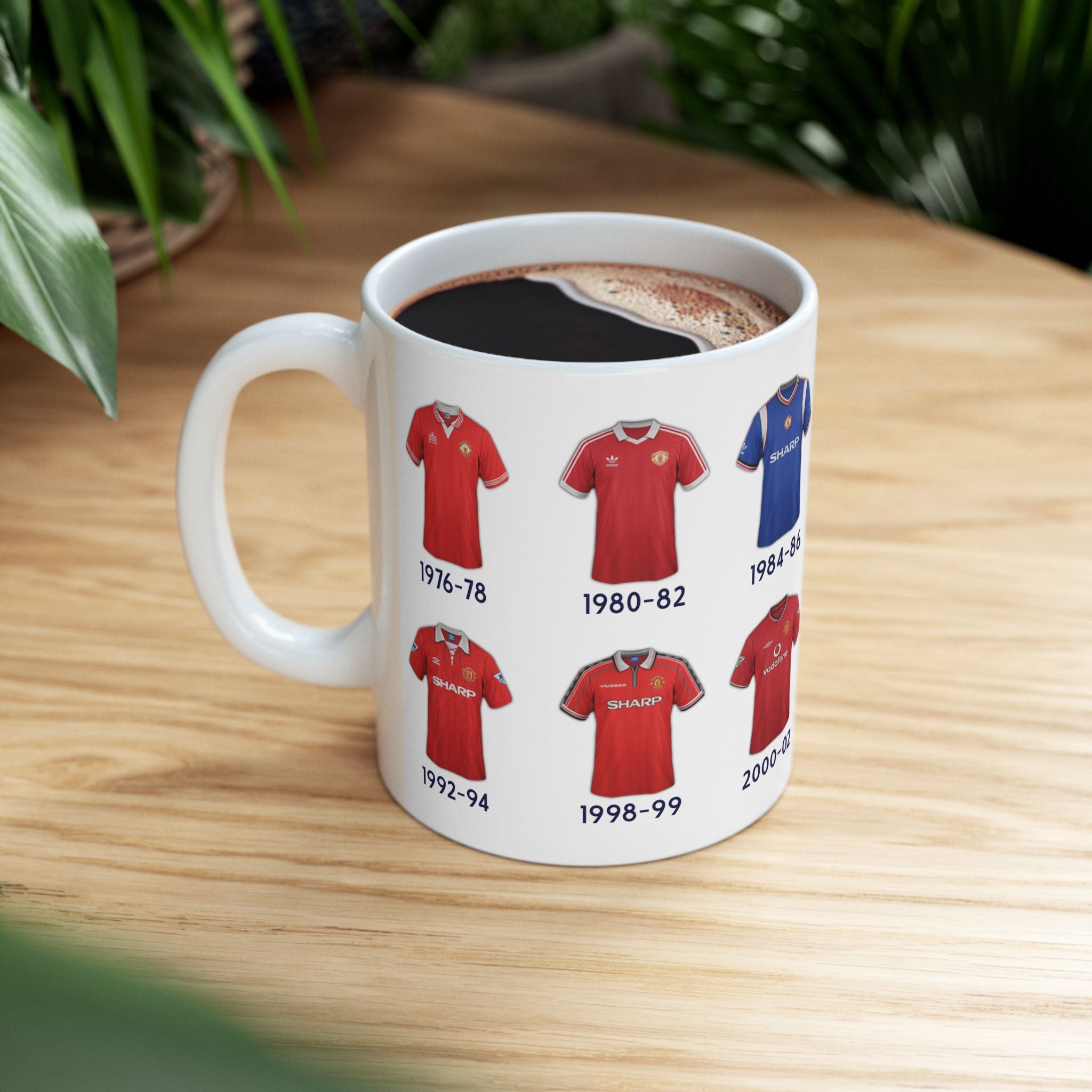 Man Utd Football Kits Coffee Mug