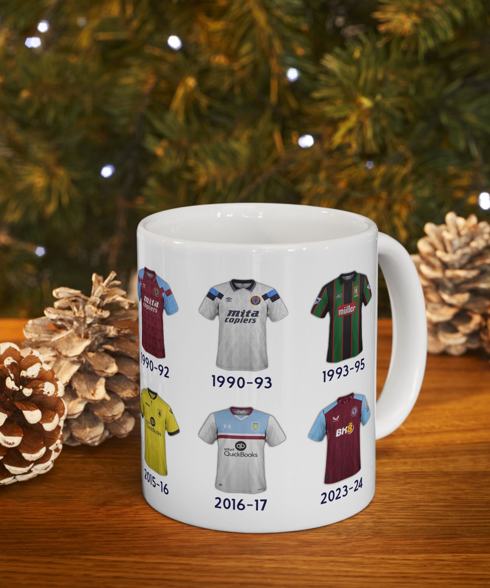 Aston Villa Football Kits Coffee Mug