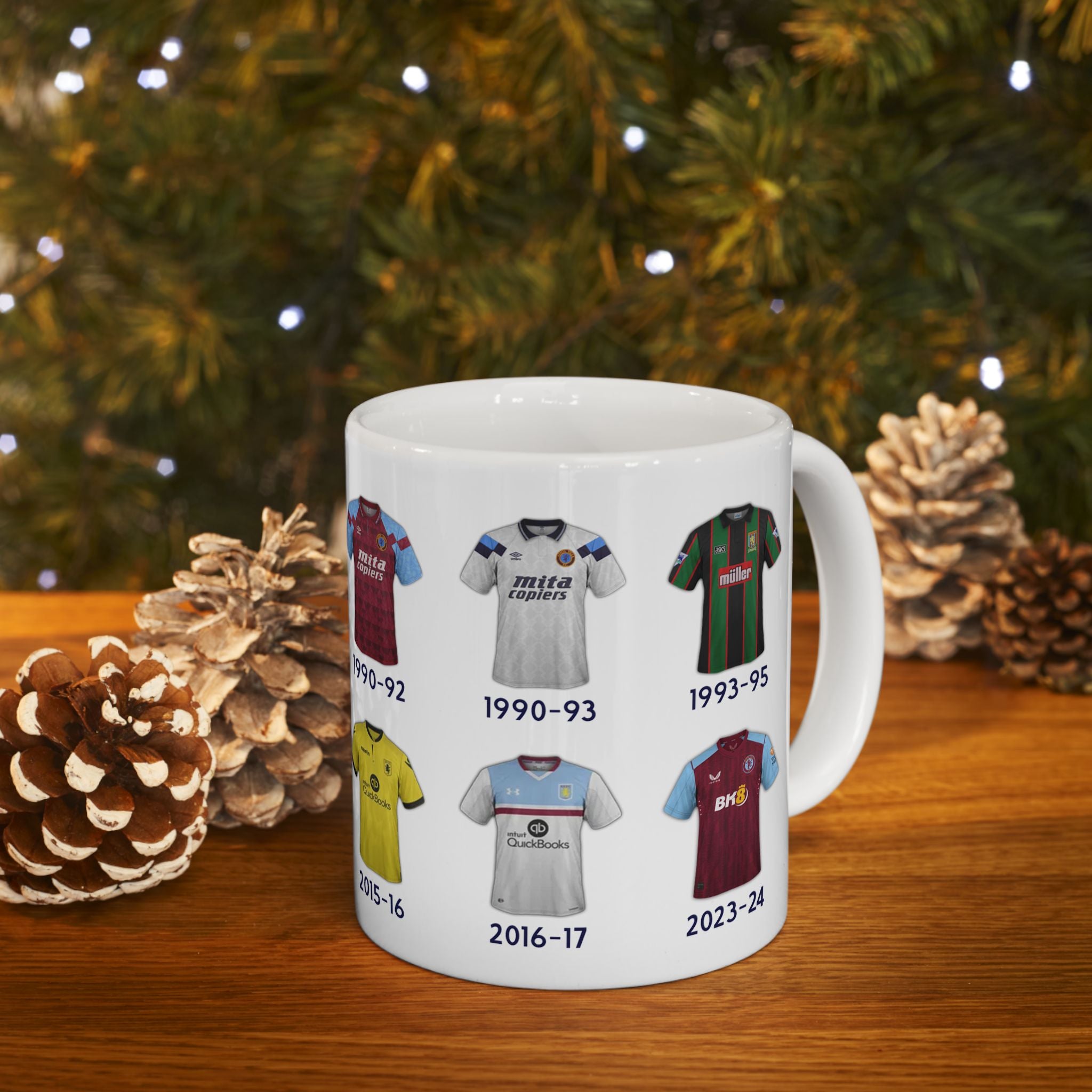Aston Villa Football Kits Coffee Mug