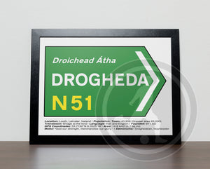 Irish Road signs - Drogheda, Louth Ireland