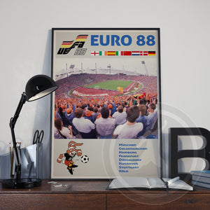 Euro 88 European Championships Germany poster