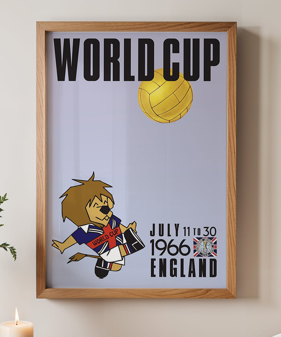 1966 World Cup soccer poster - England