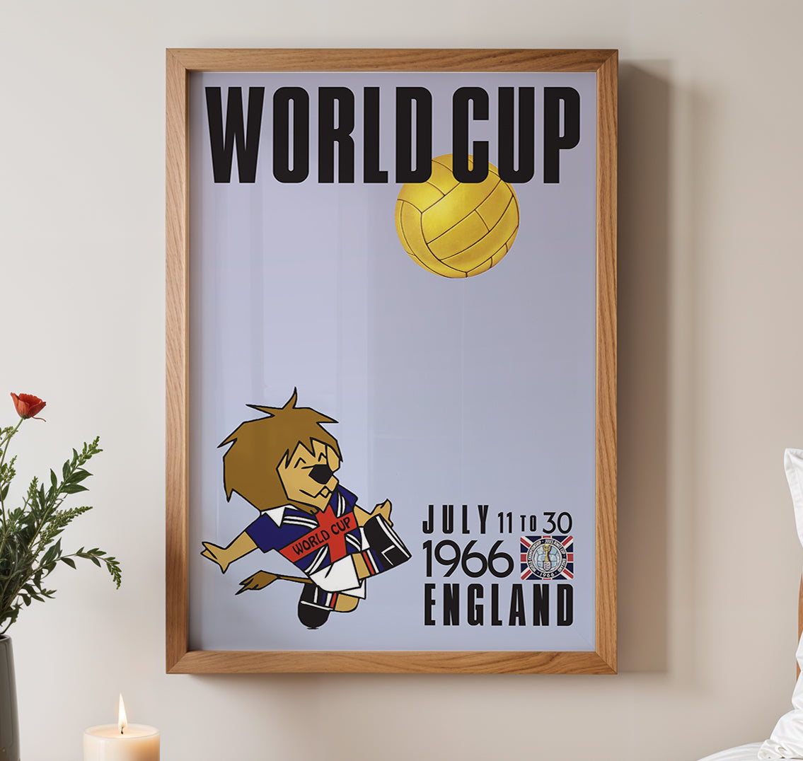 1966 World Cup soccer poster - England