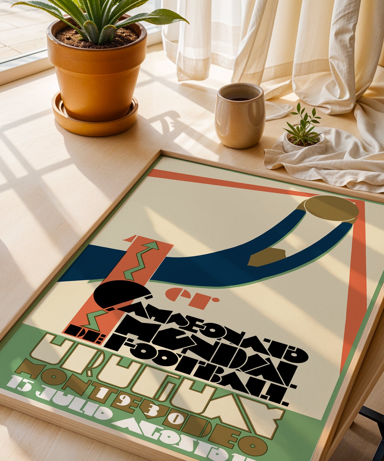 1930 World Cup Uruguay poster print