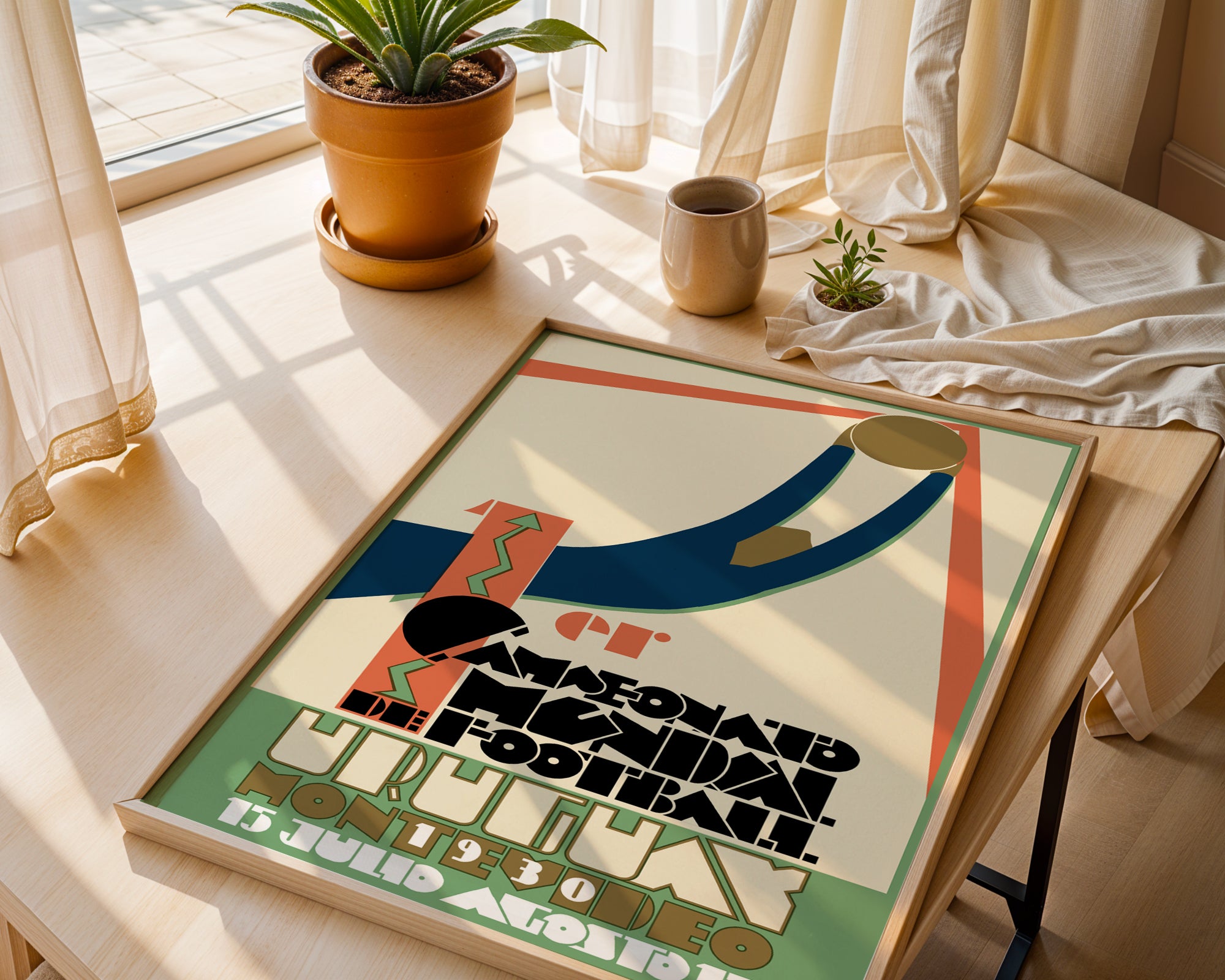 1930 World Cup Uruguay poster print