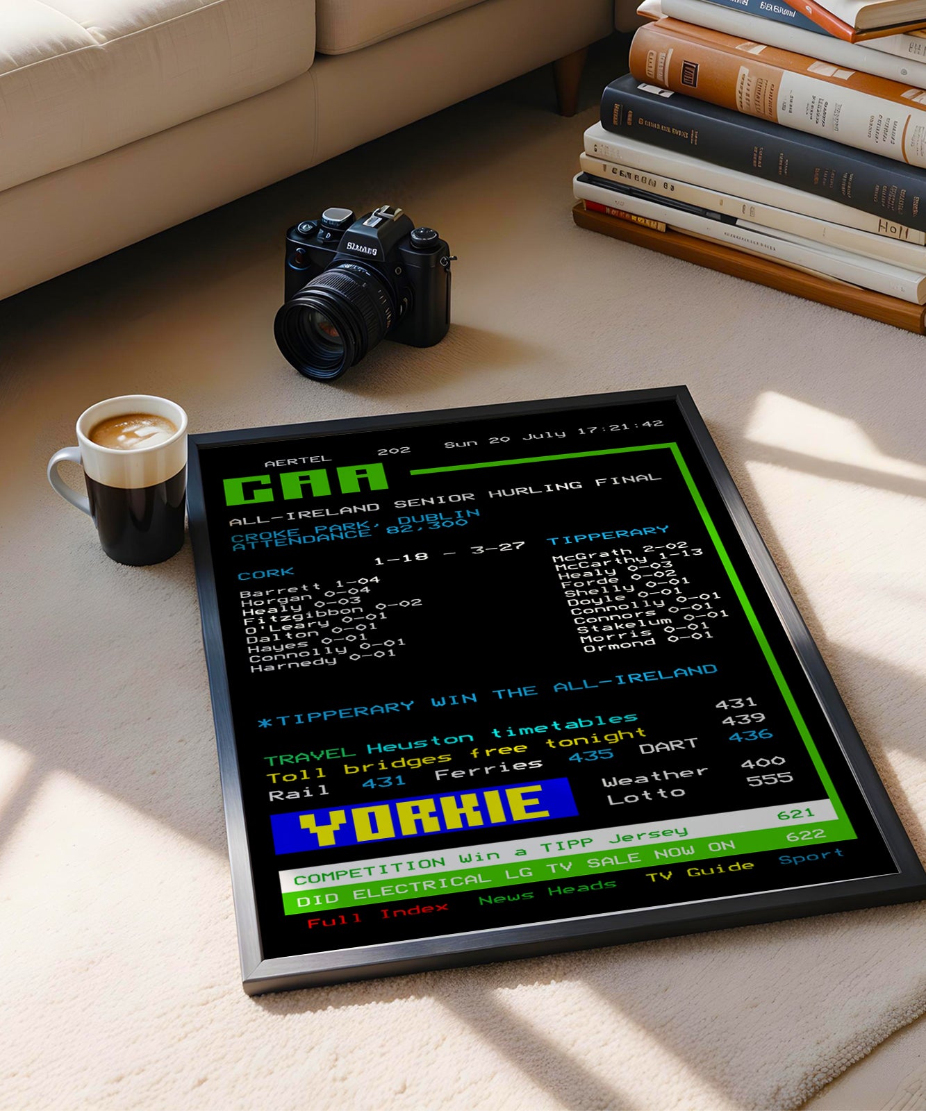 Tipperary 2025 Hurling GAA Aertel Poster