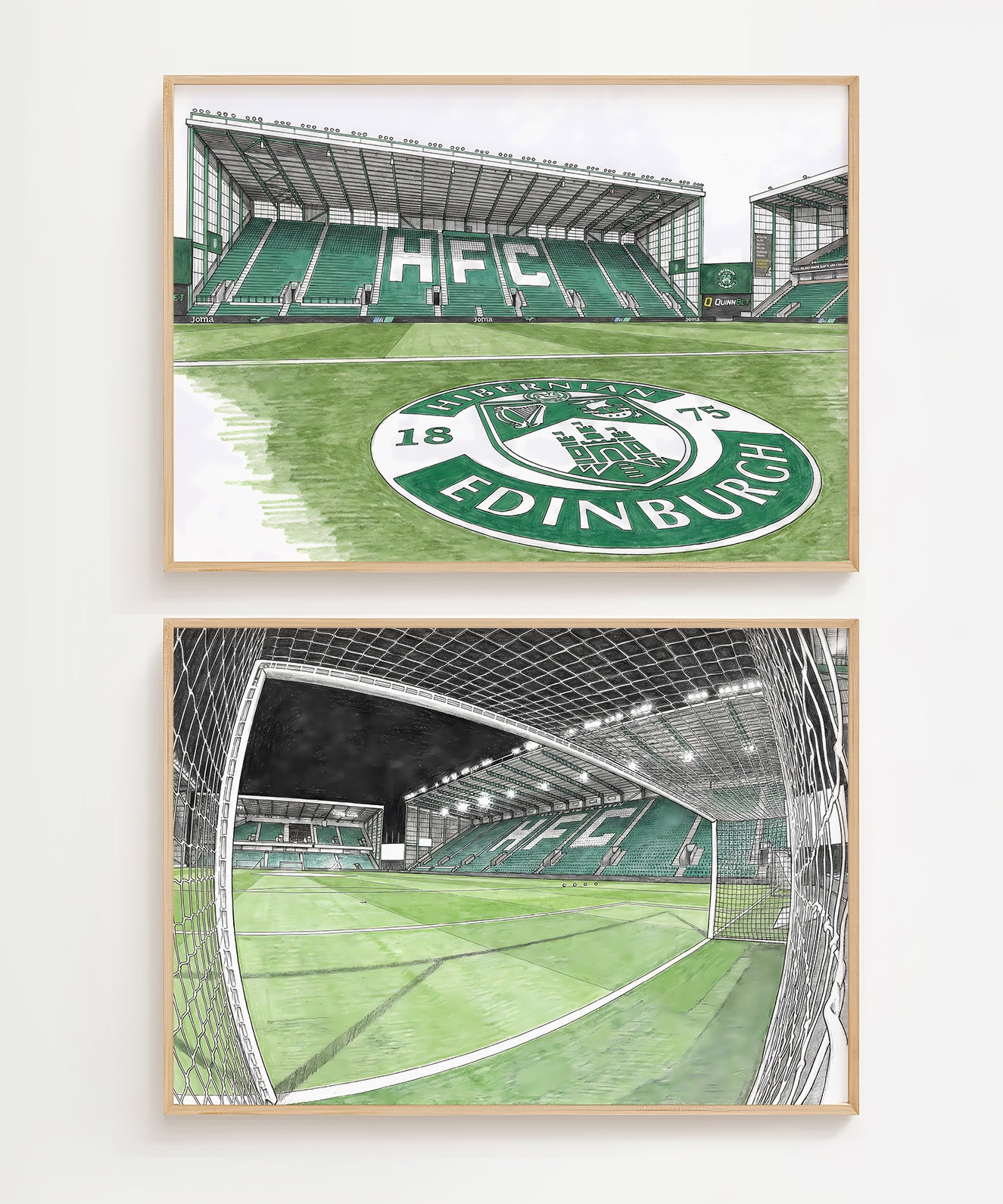 Easter Road Stadium Isometric Poster - Hibs