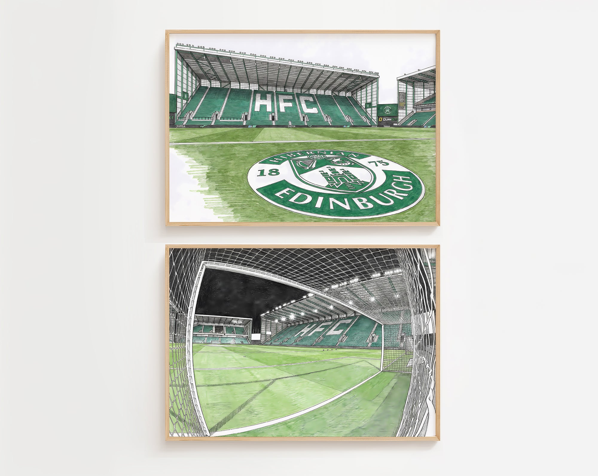 Easter Road Stadium Isometric Poster - Hibs