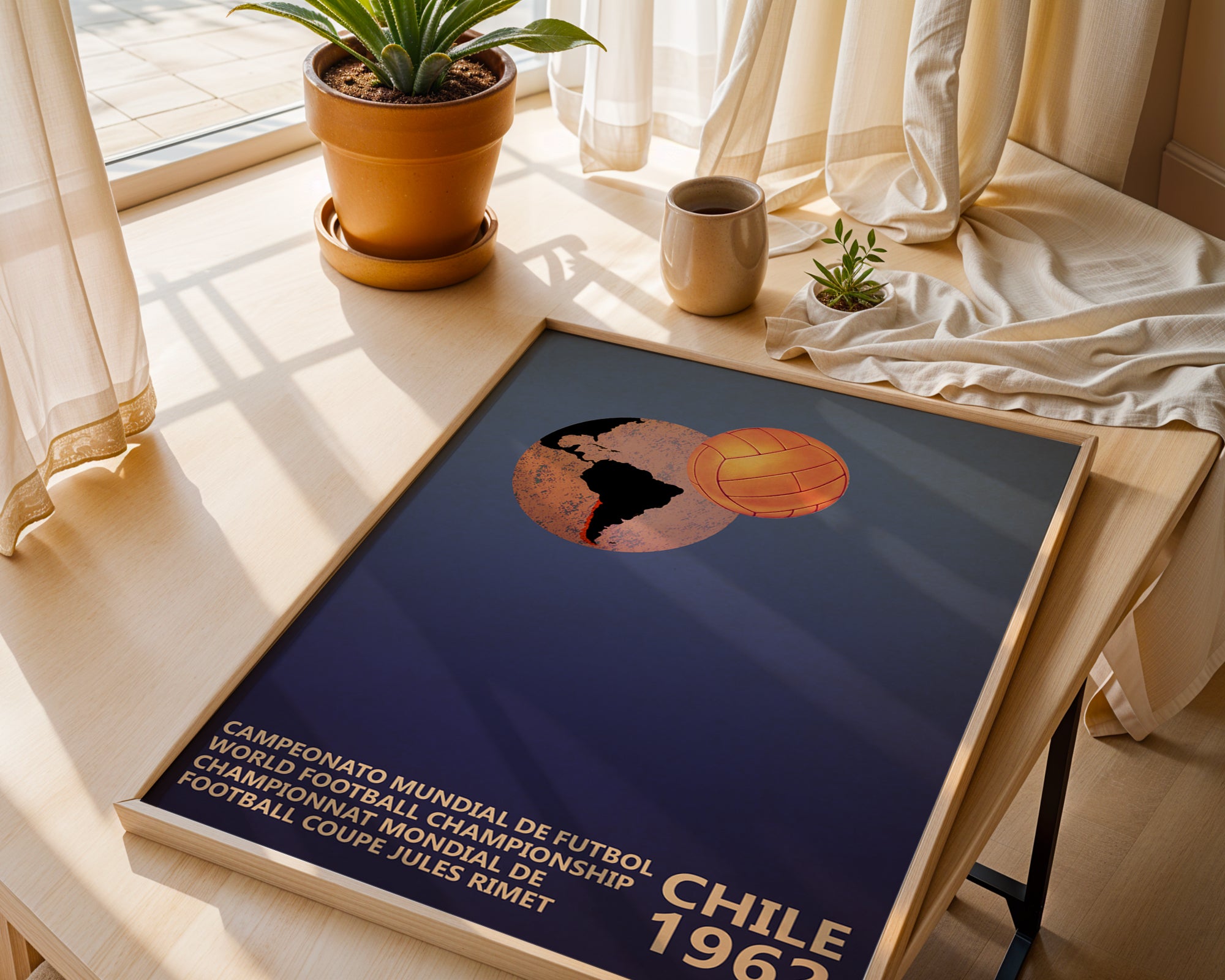 1962 World Cup 1962 soccer poster - Chile