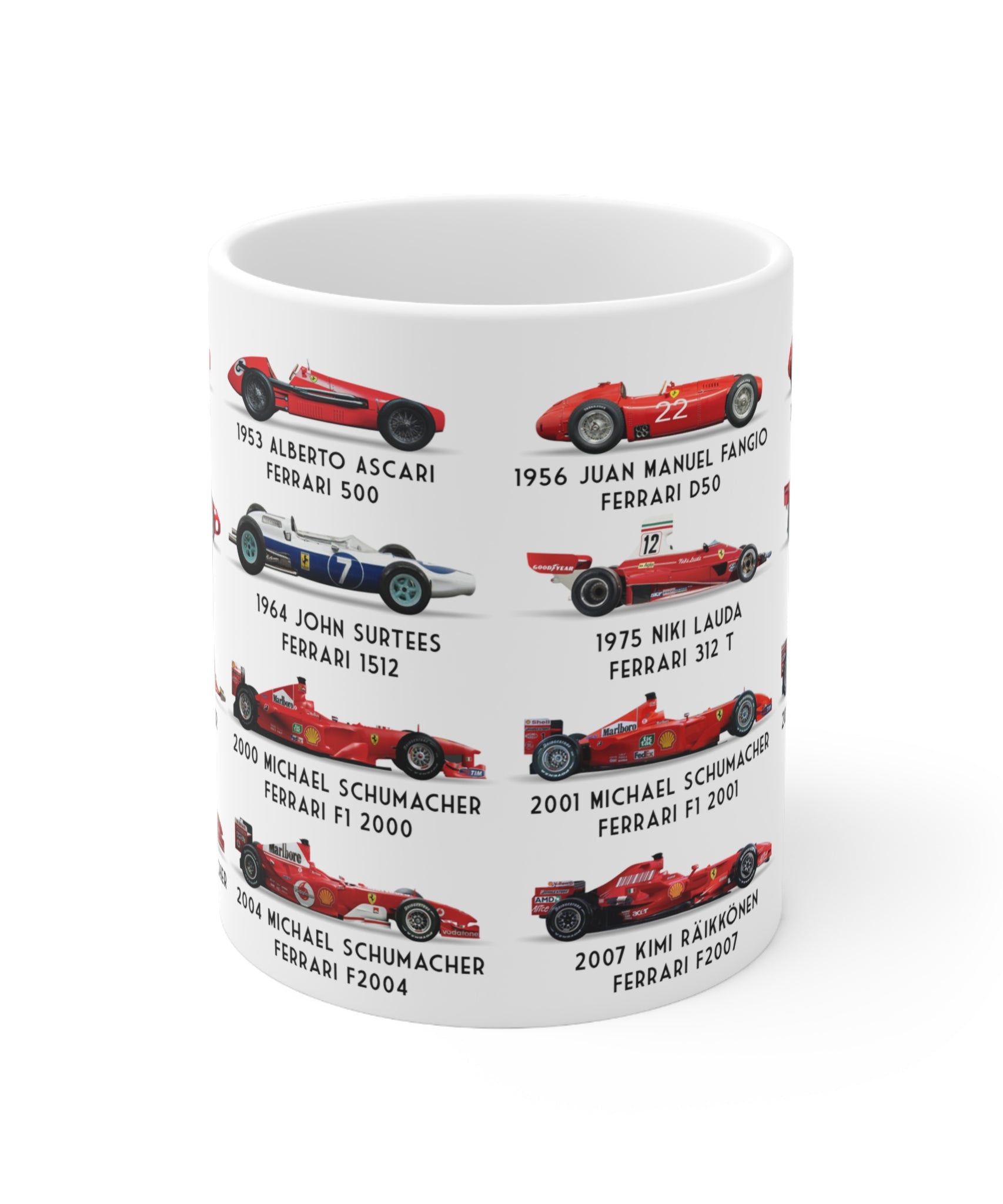 Ferrari F1 Retro Champions Coffee Mug