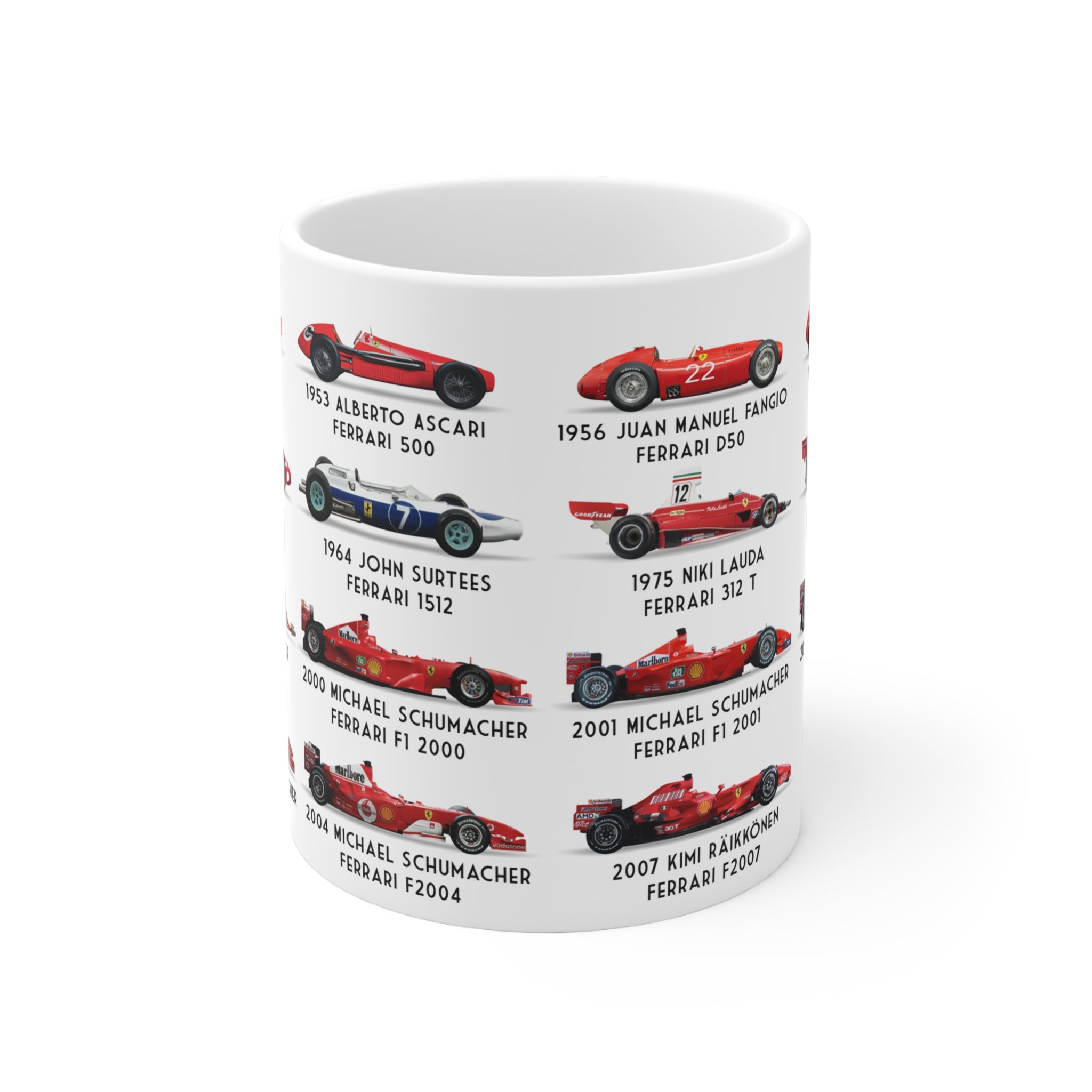 Ferrari F1 Retro Champions Coffee Mug