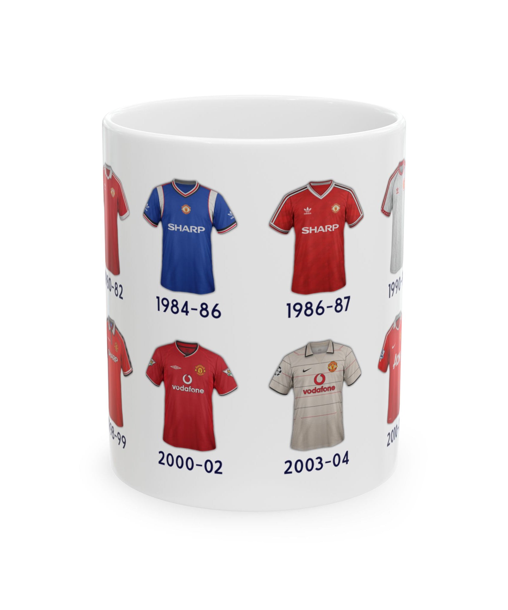 Man Utd Football Kits Coffee Mug