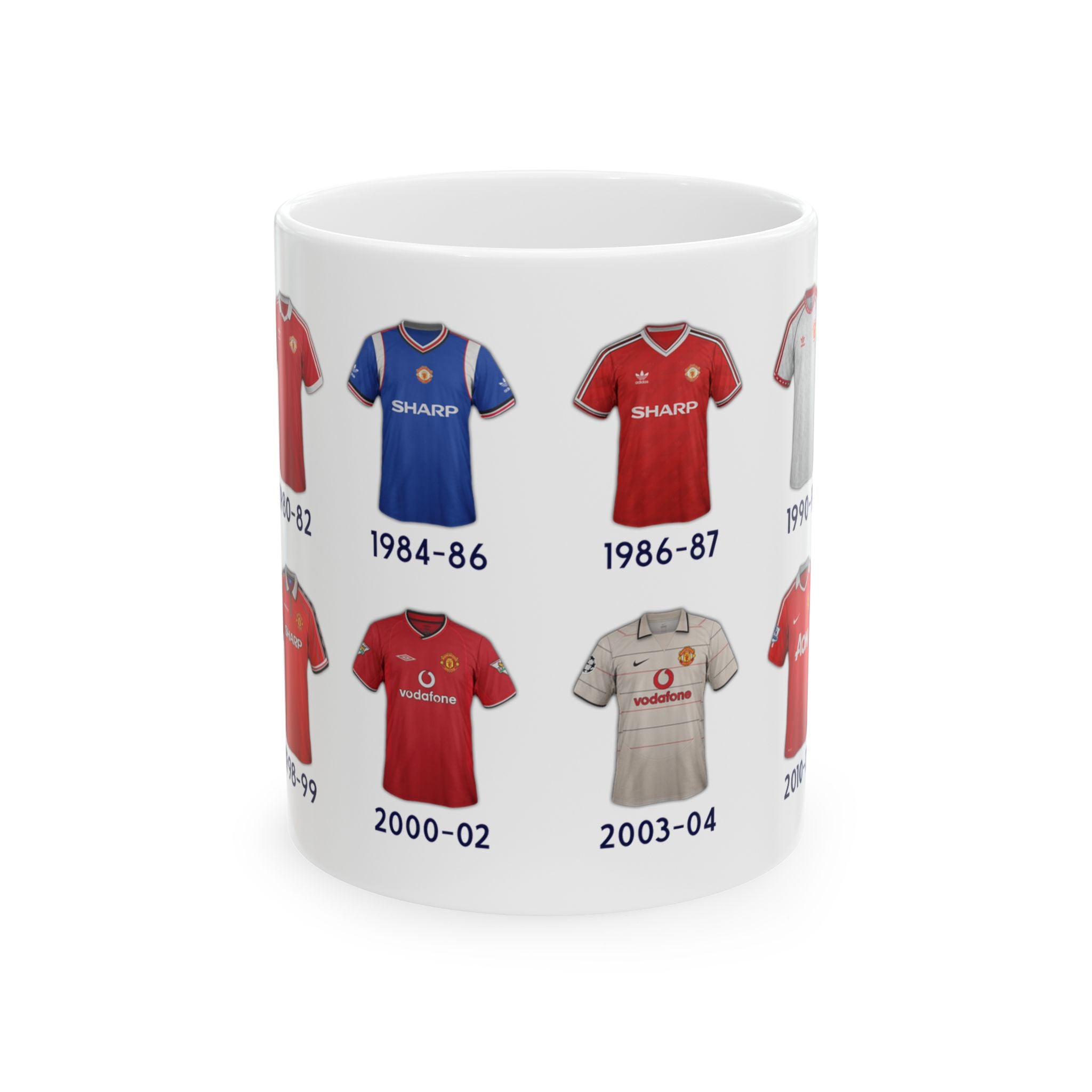 Man Utd Football Kits Coffee Mug