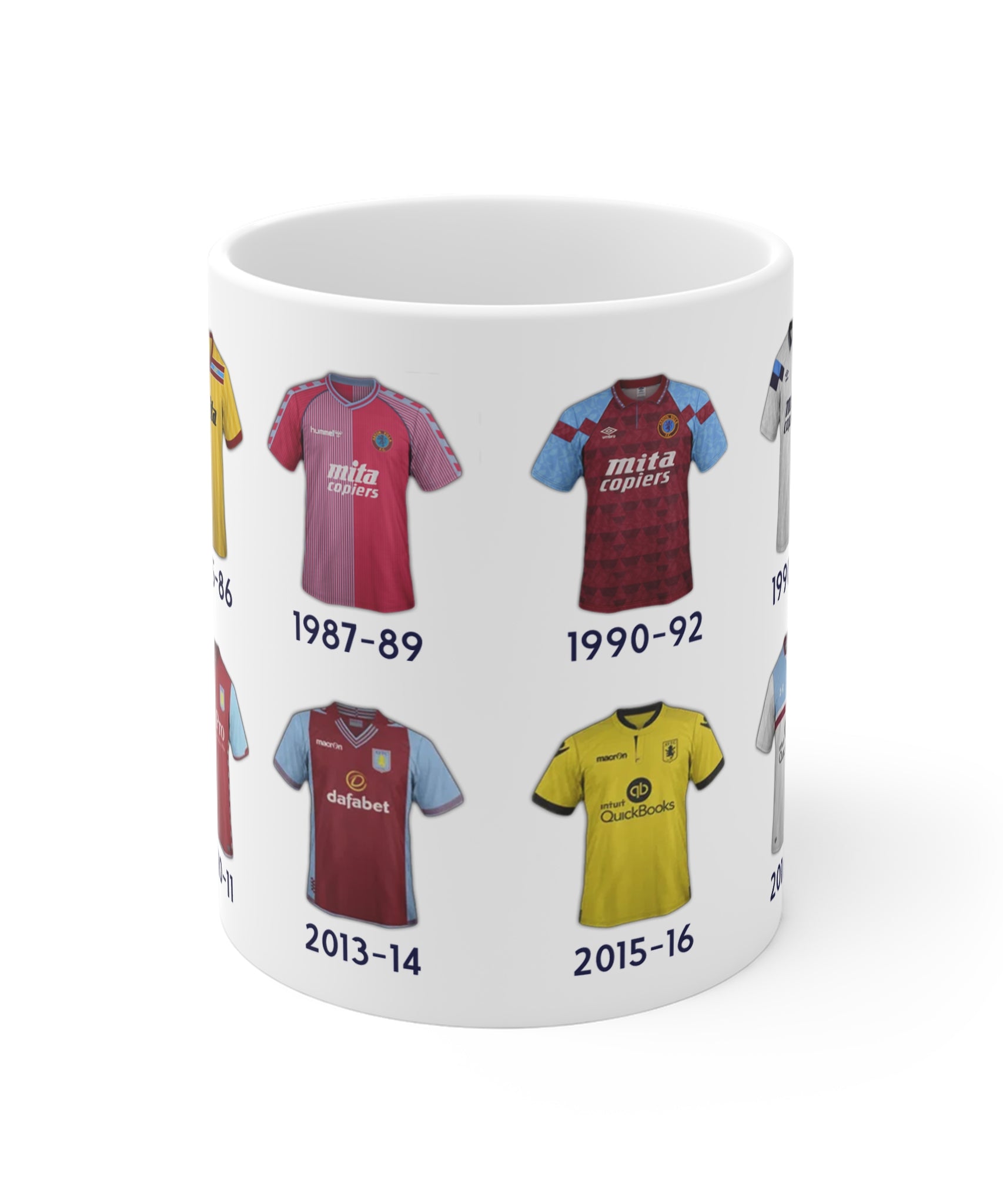 Aston Villa Football Kits Coffee Mug