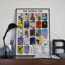 The History of The FIFA World Cup Soccer Poster - 6 Sizes