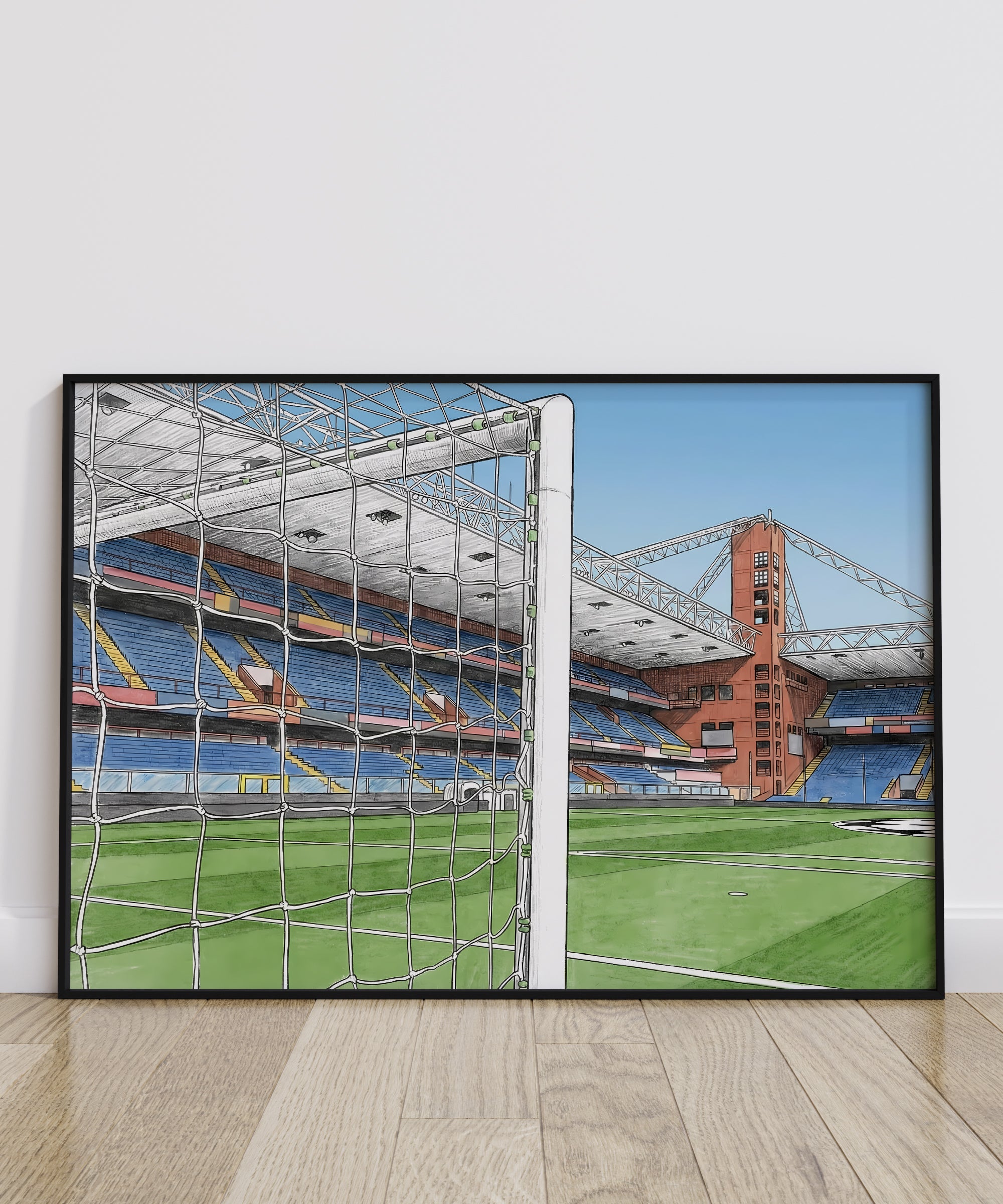 Serie A Football Stadium Isometric Poster Prints