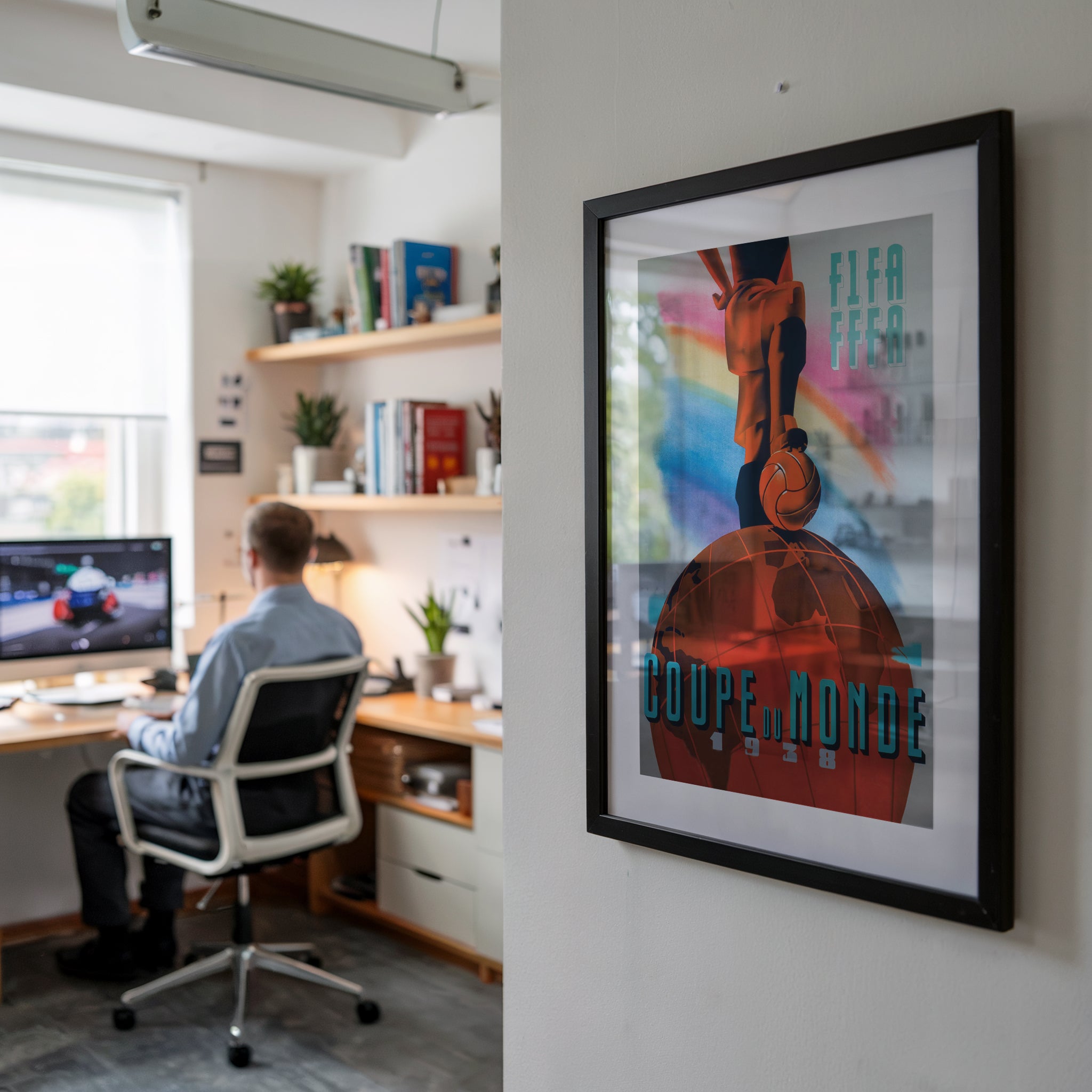 1938 World Cup France soccer poster