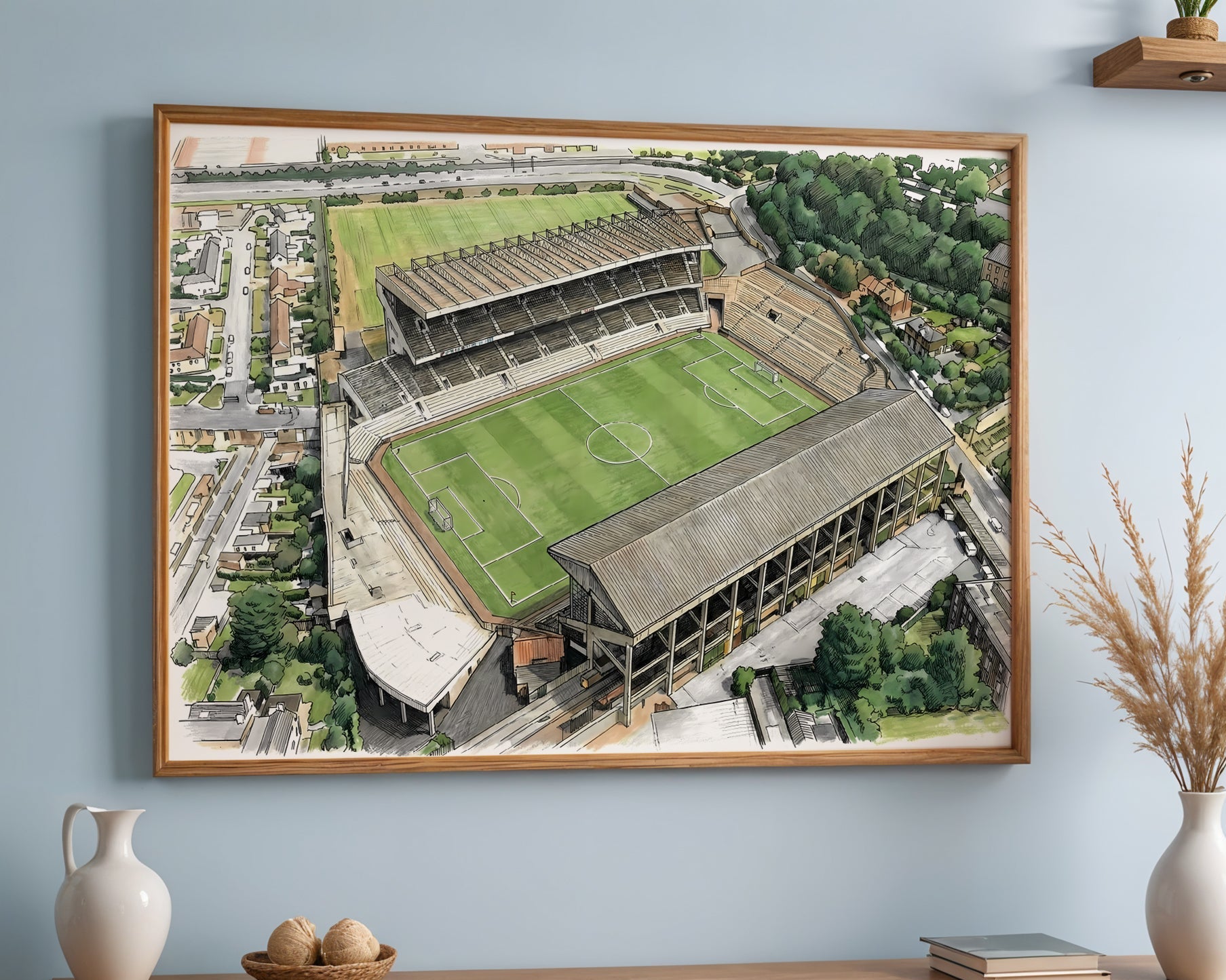 Lansdowne Road Stadium 1990 Isometric Poster - Republic of Ireland