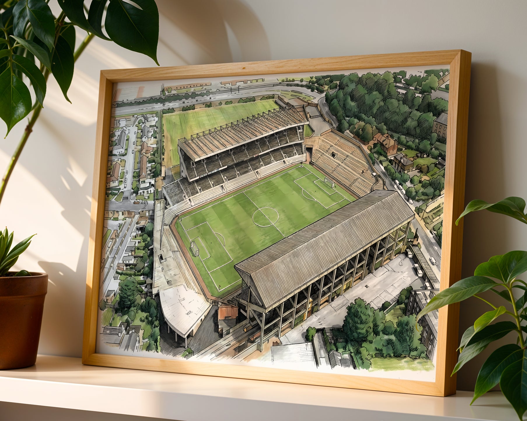 Lansdowne Road Stadium 1990 Isometric Poster - Republic of Ireland