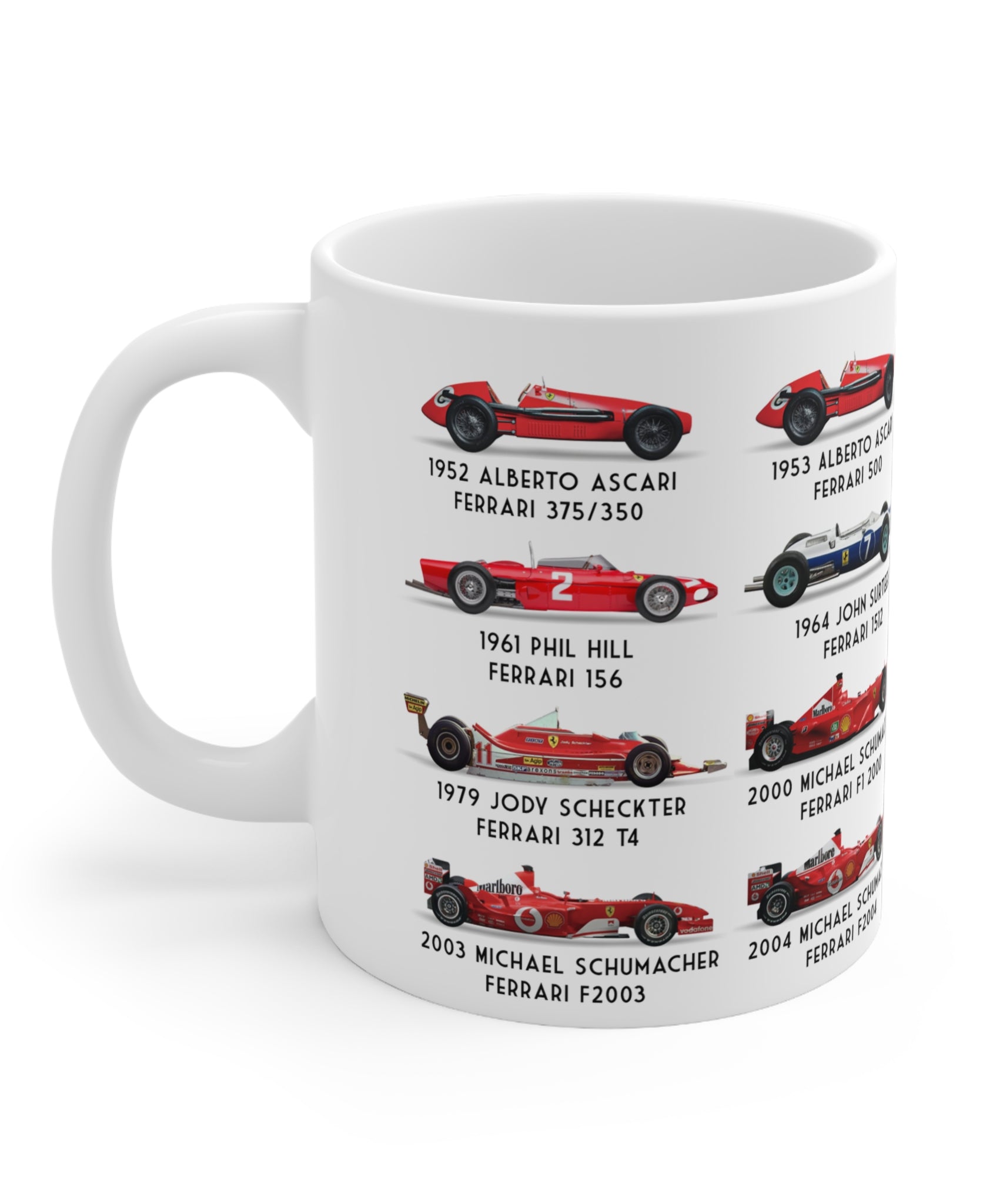 Ferrari F1 Retro Champions Coffee Mug
