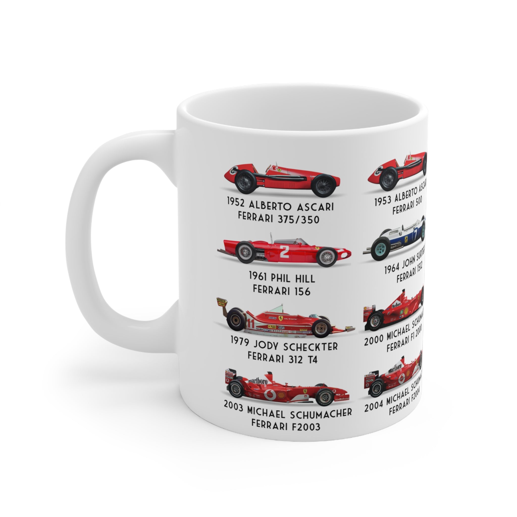 Ferrari F1 Retro Champions Coffee Mug