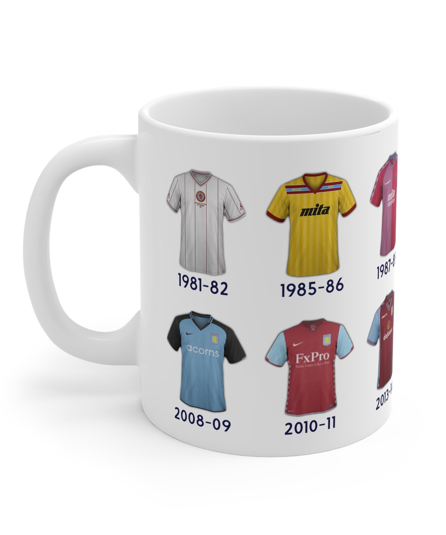 Aston Villa Football Kits Coffee Mug