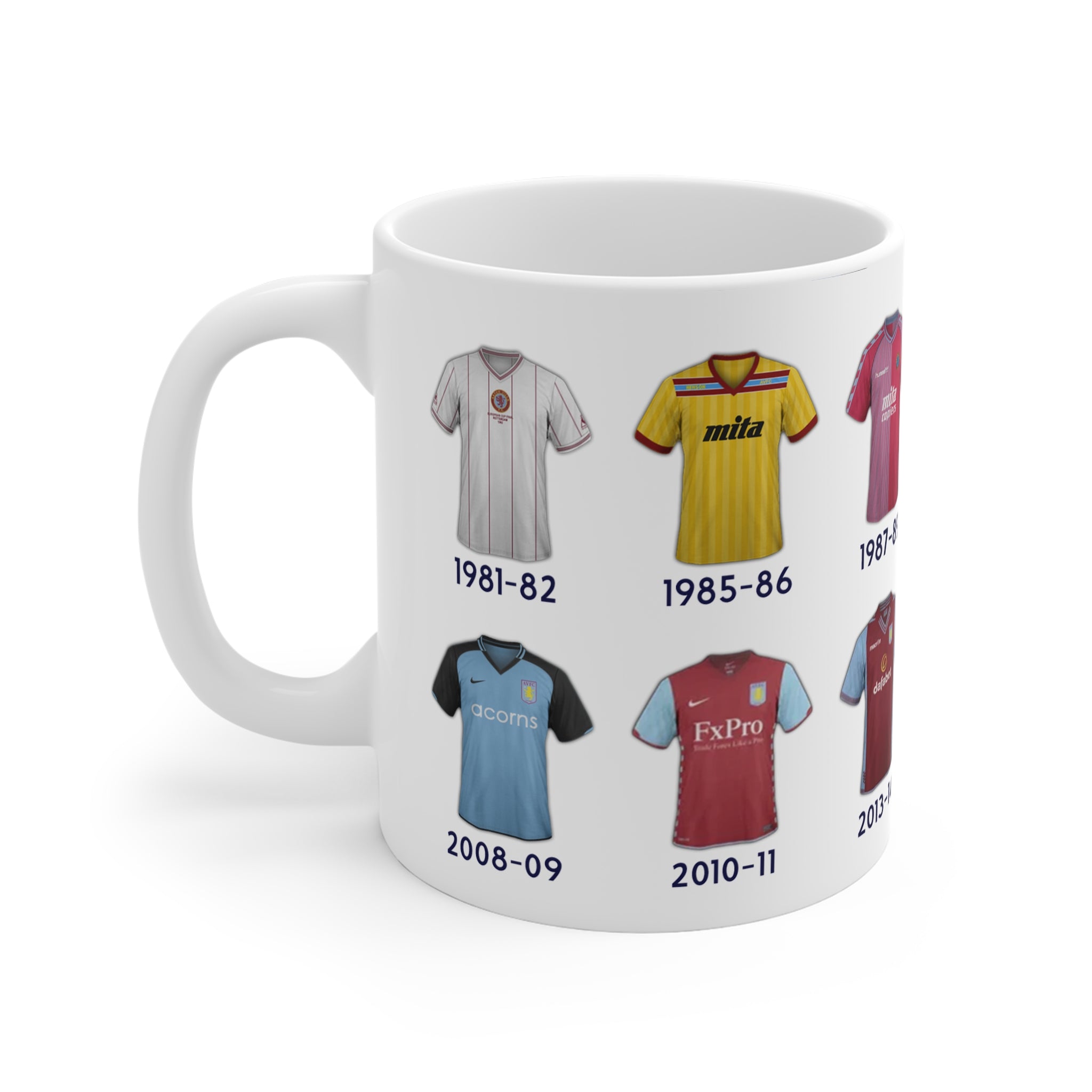 Aston Villa Football Kits Coffee Mug