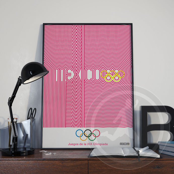 1968 Summer Olympic Games Mexico City Poster