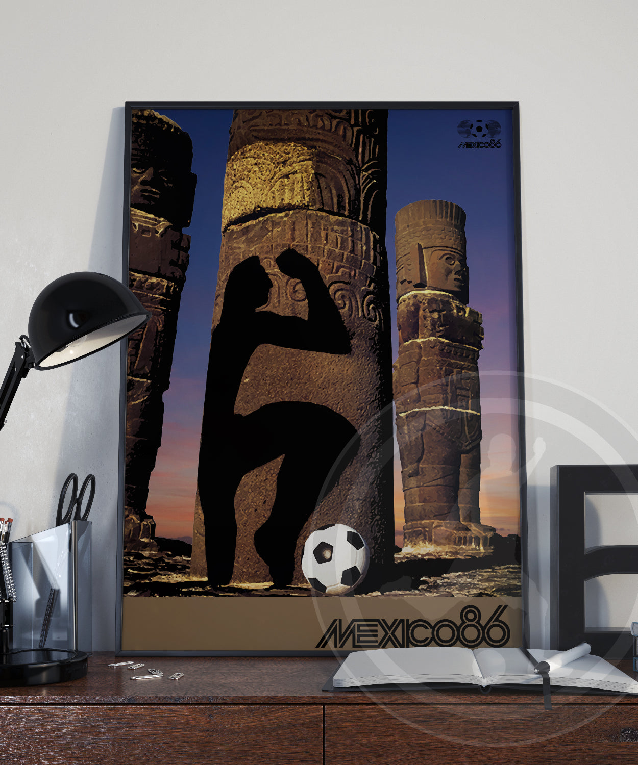 1986 World Cup Mexico soccer poster - Mexico 86