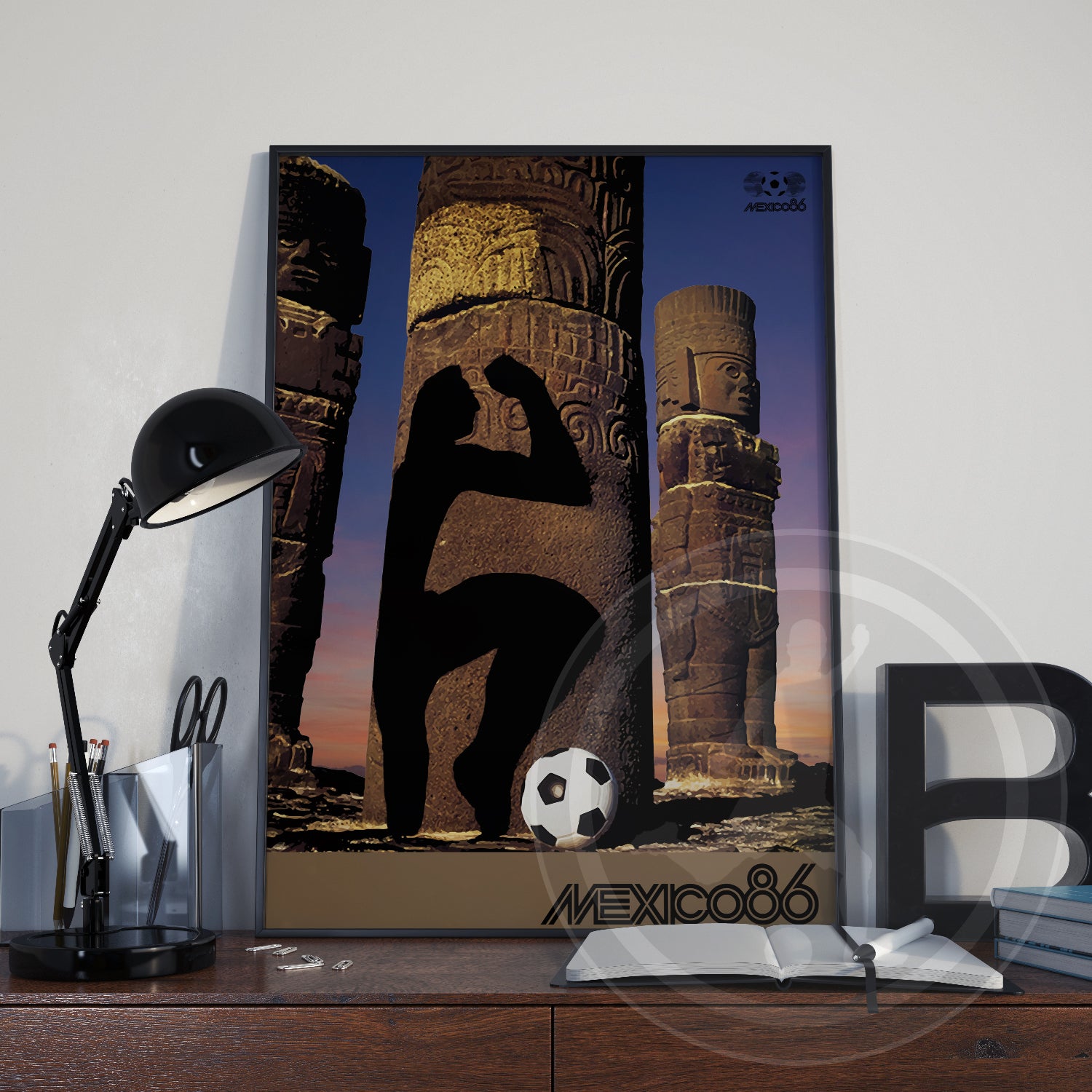 1986 World Cup Mexico soccer poster - Mexico 86