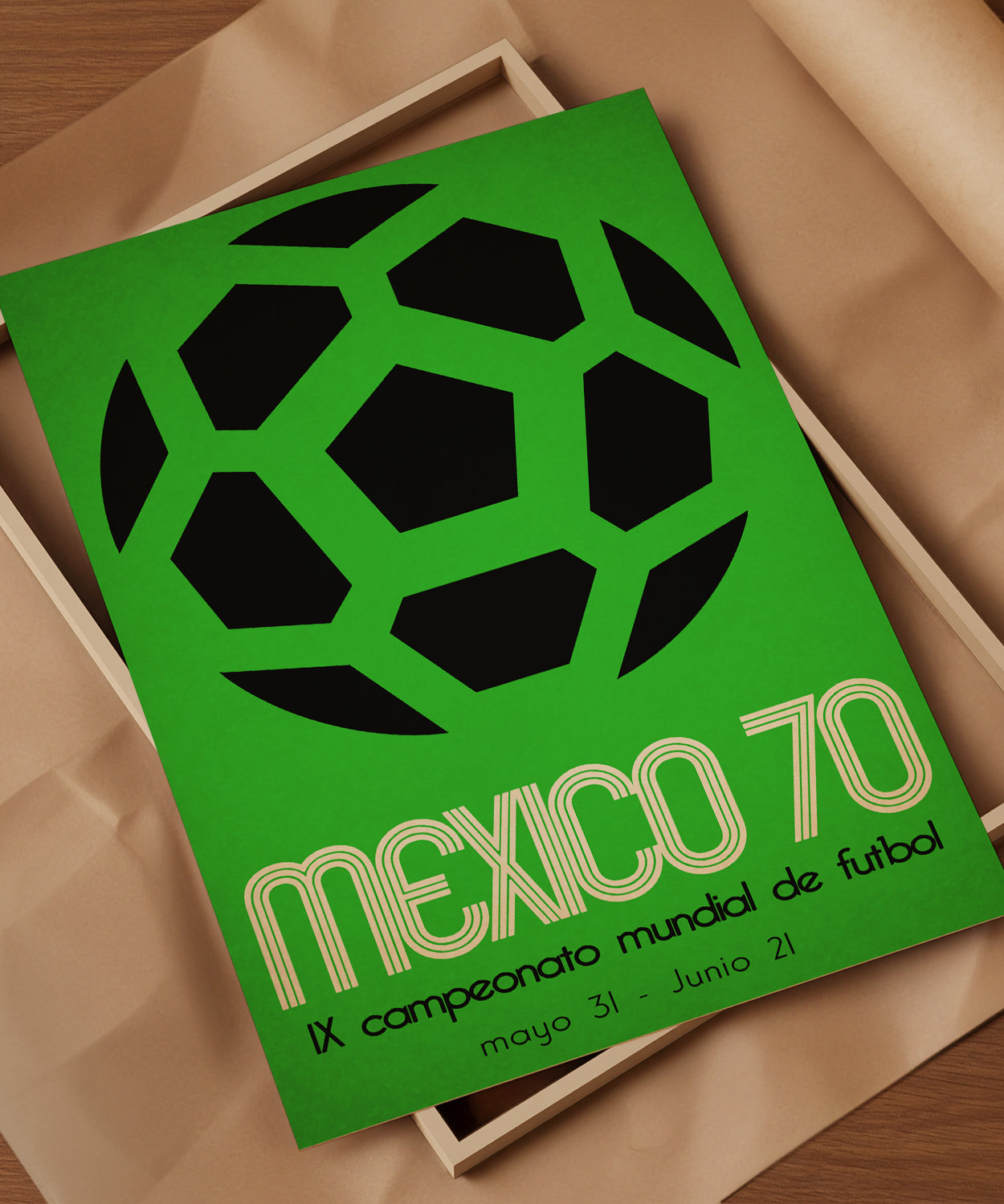 1970 World Cup soccer poster - Mexico 70