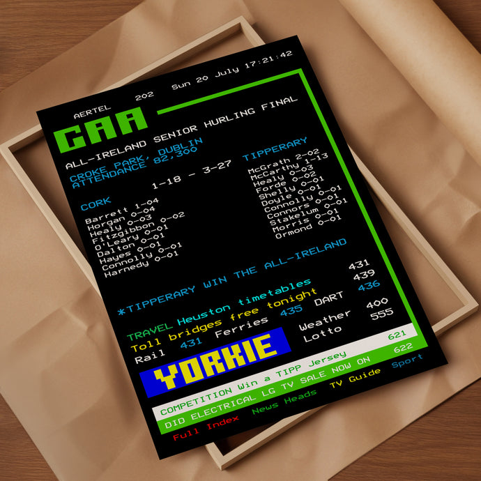 Tipperary 2025 Hurling GAA Aertel Poster
