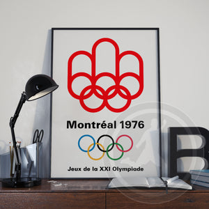 1976 Summer Olympic Games Montreal Poster