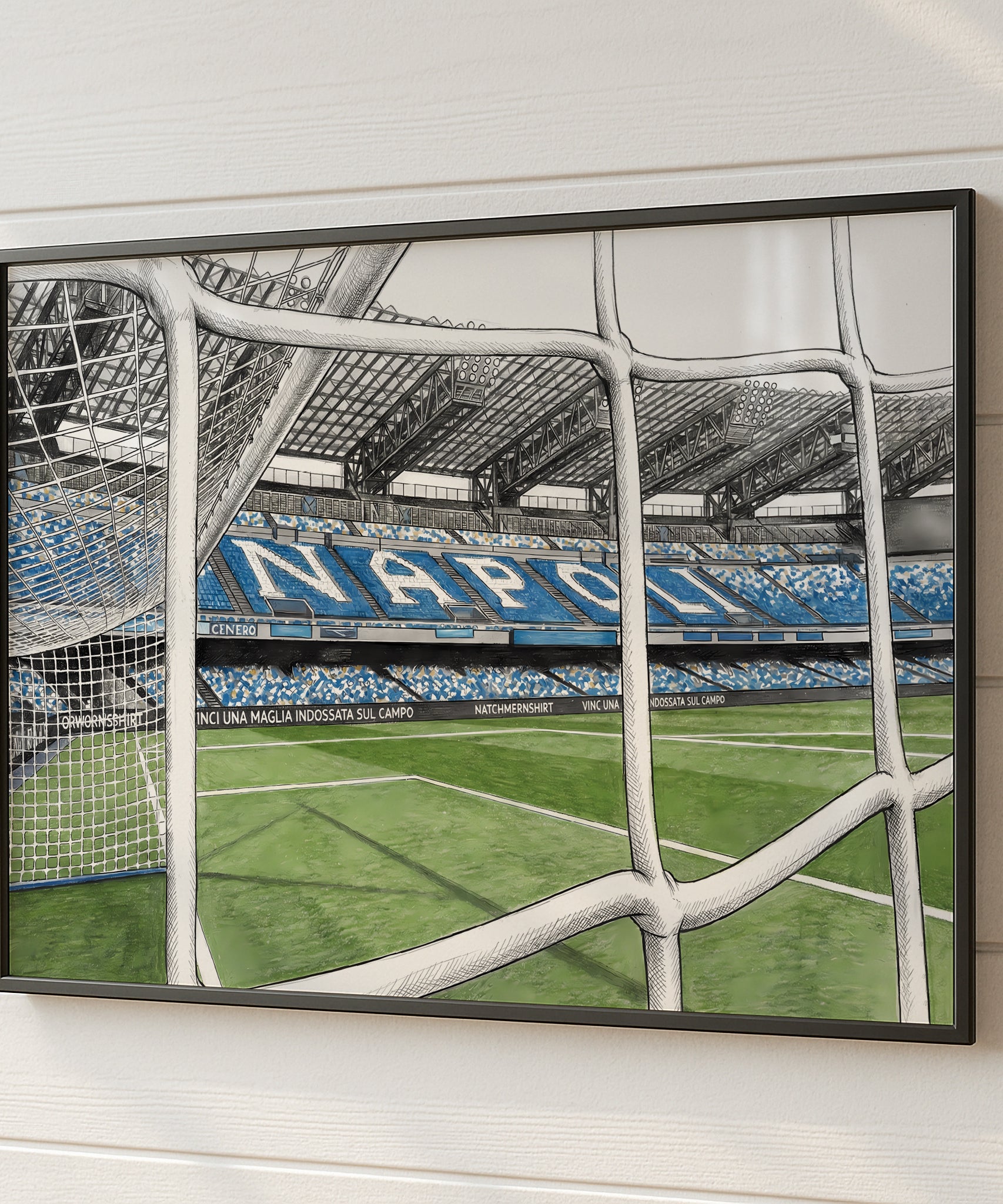 Serie A Football Stadium Isometric Poster Prints