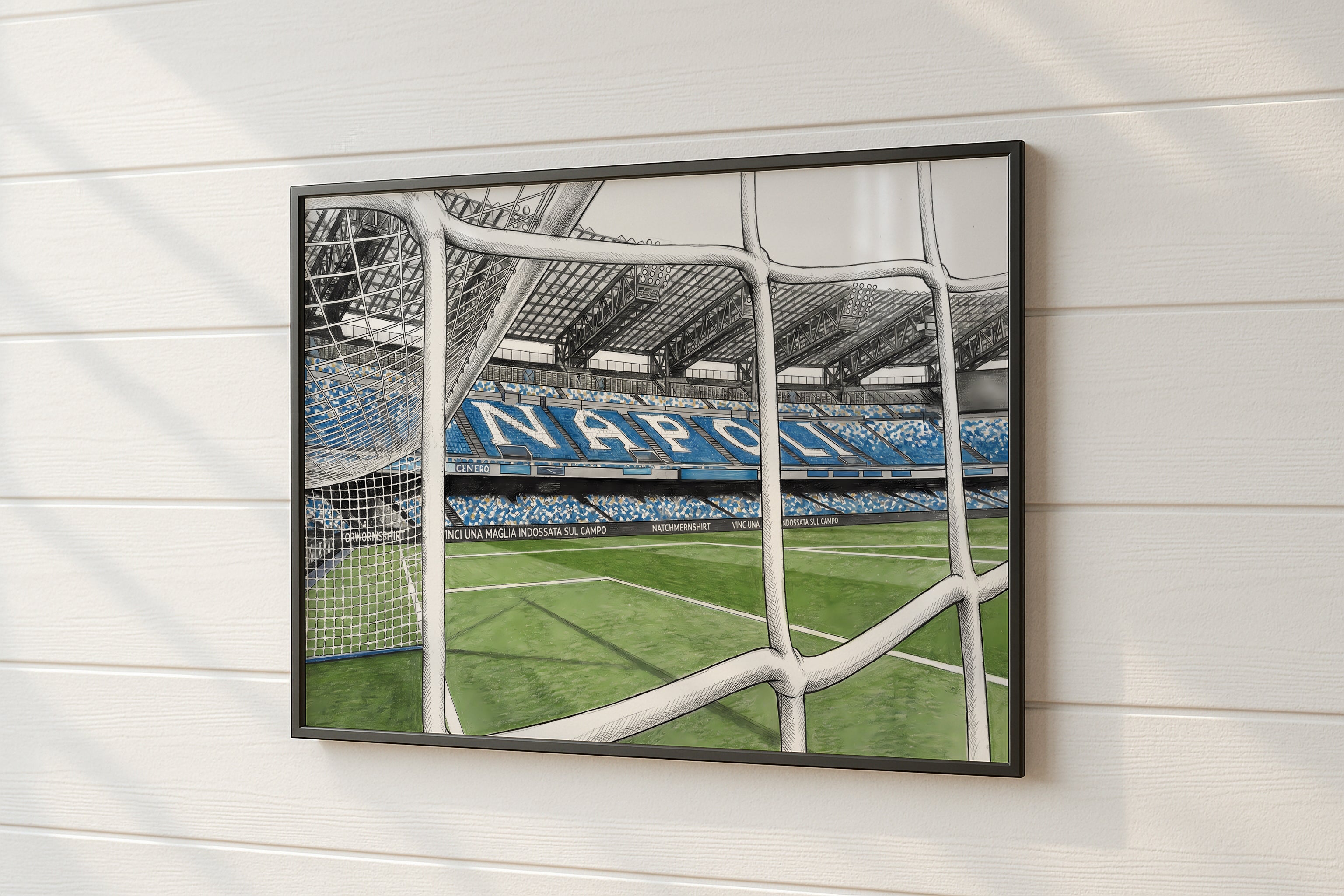 Serie A Football Stadium Isometric Poster Prints