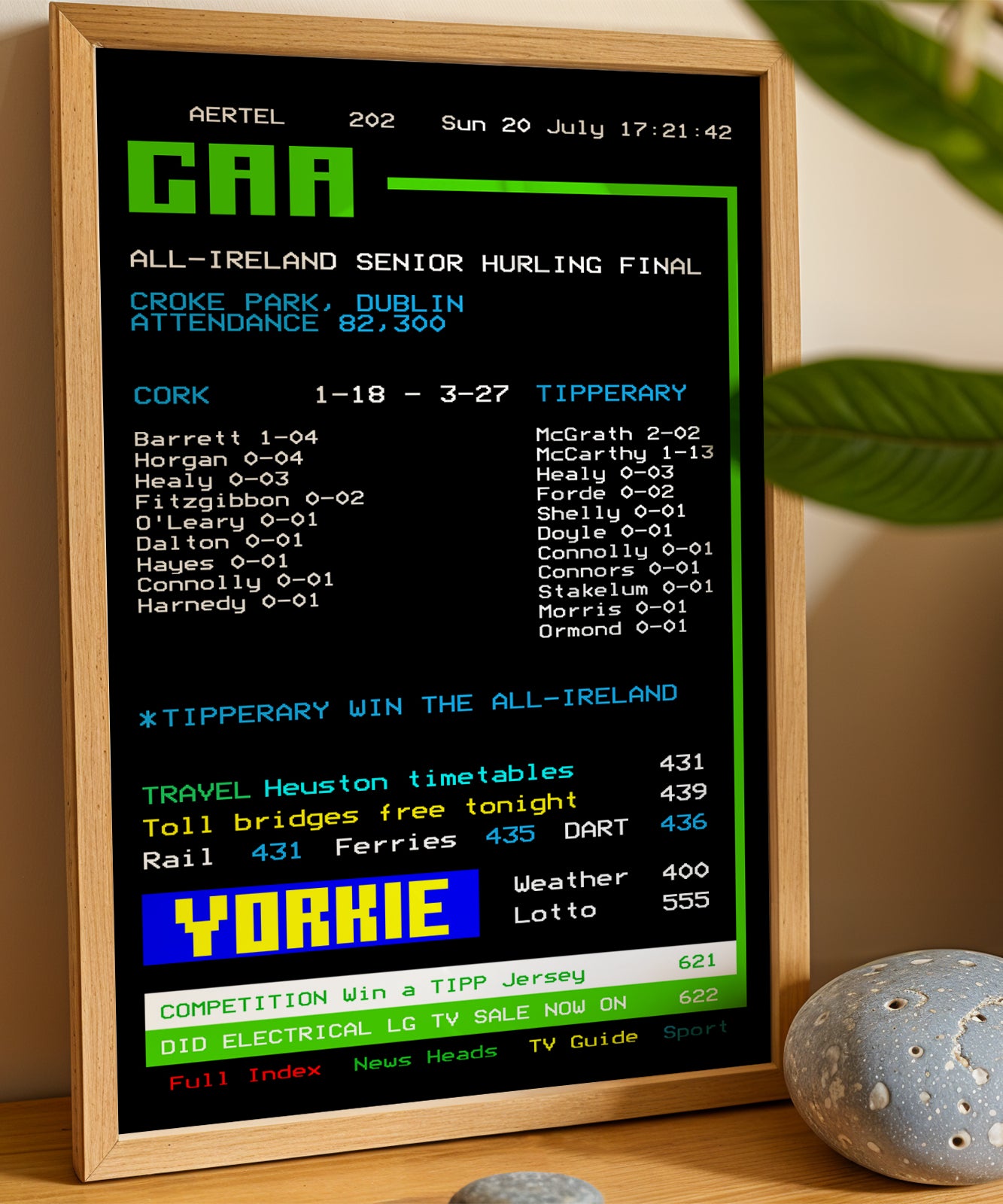 Tipperary 2025 Hurling GAA Aertel Poster