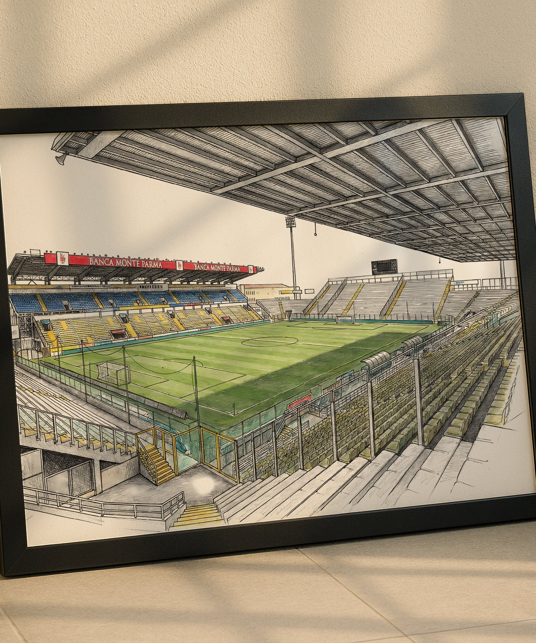 Serie A Football Stadium Isometric Poster Prints