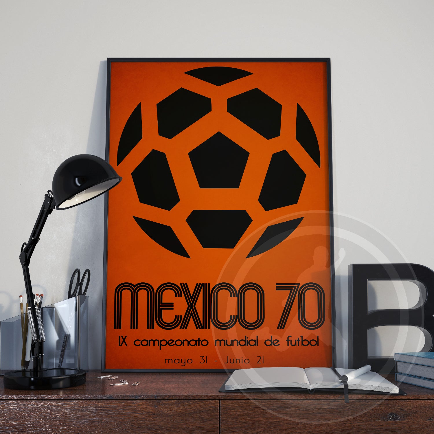1970 World Cup soccer poster - Mexico 70